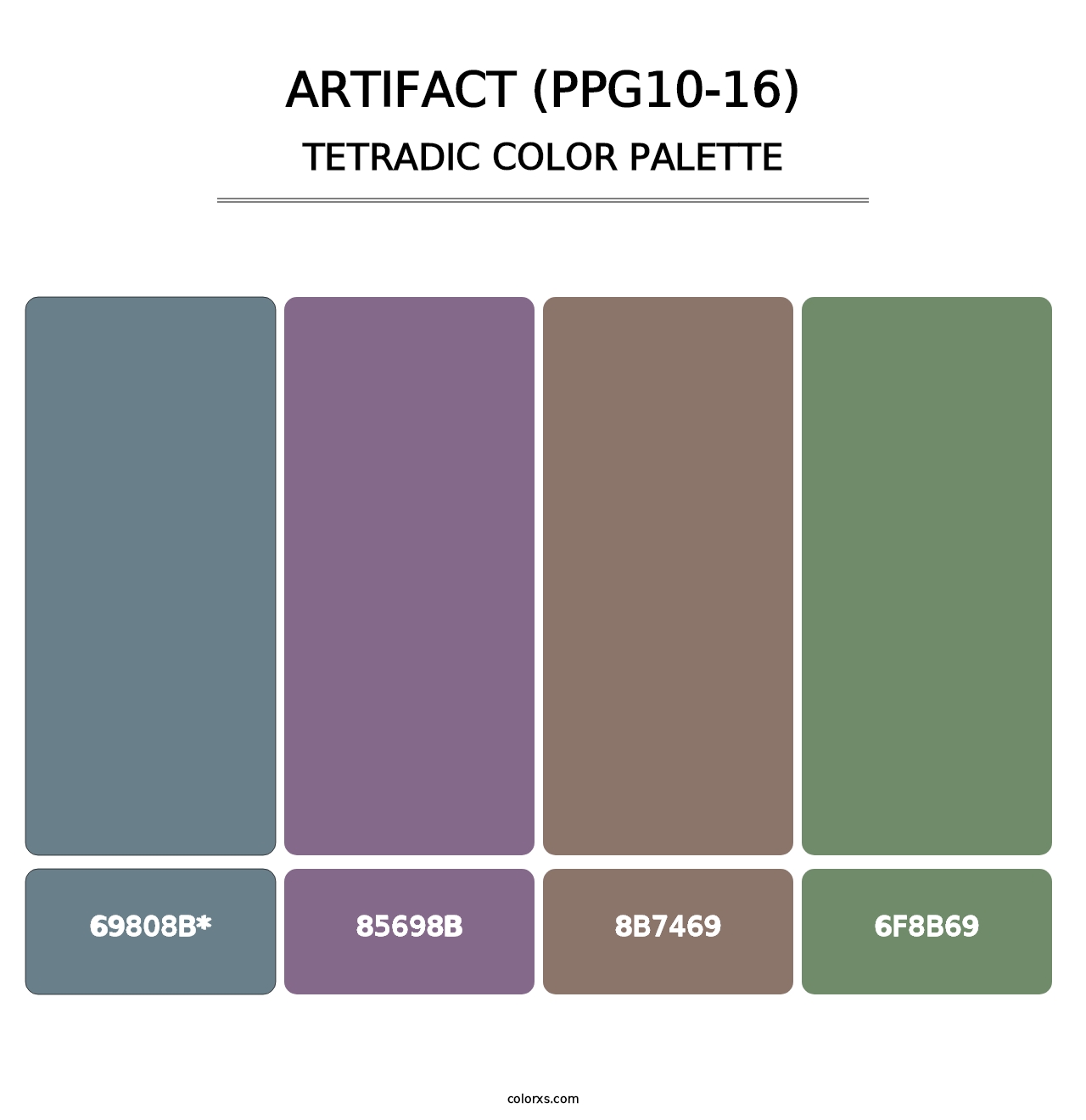 Artifact (PPG10-16) - Tetradic Color Palette