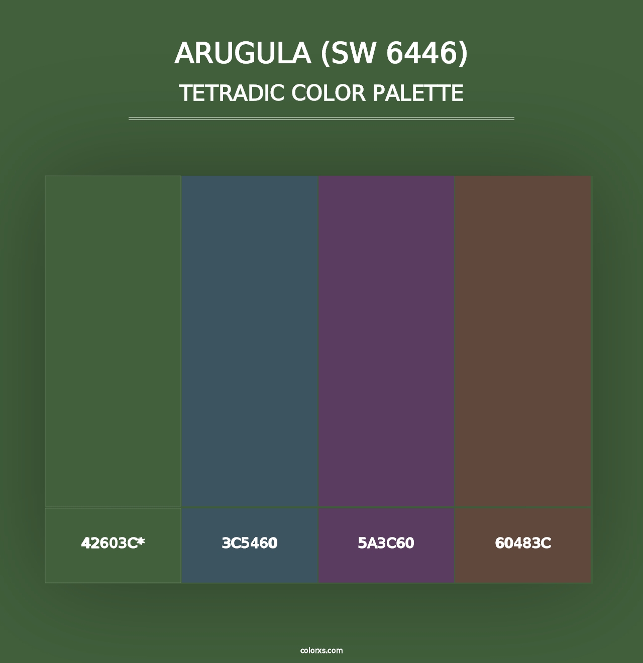 Arugula (SW 6446) - Tetradic Color Palette