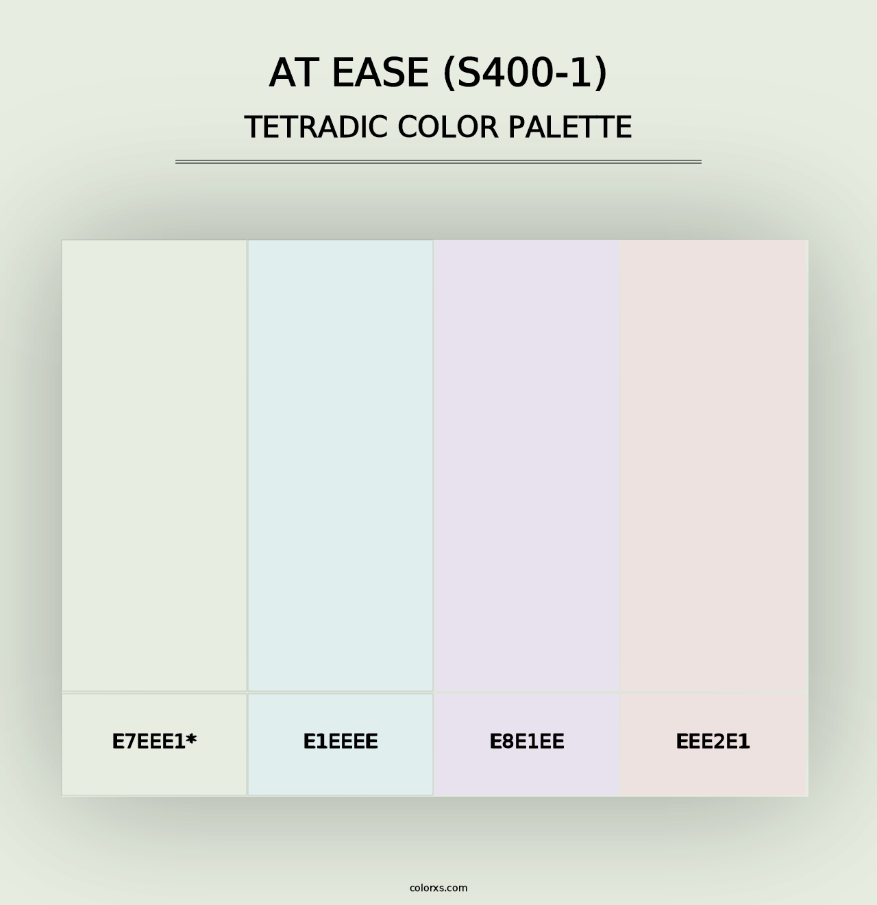 At Ease (S400-1) - Tetradic Color Palette