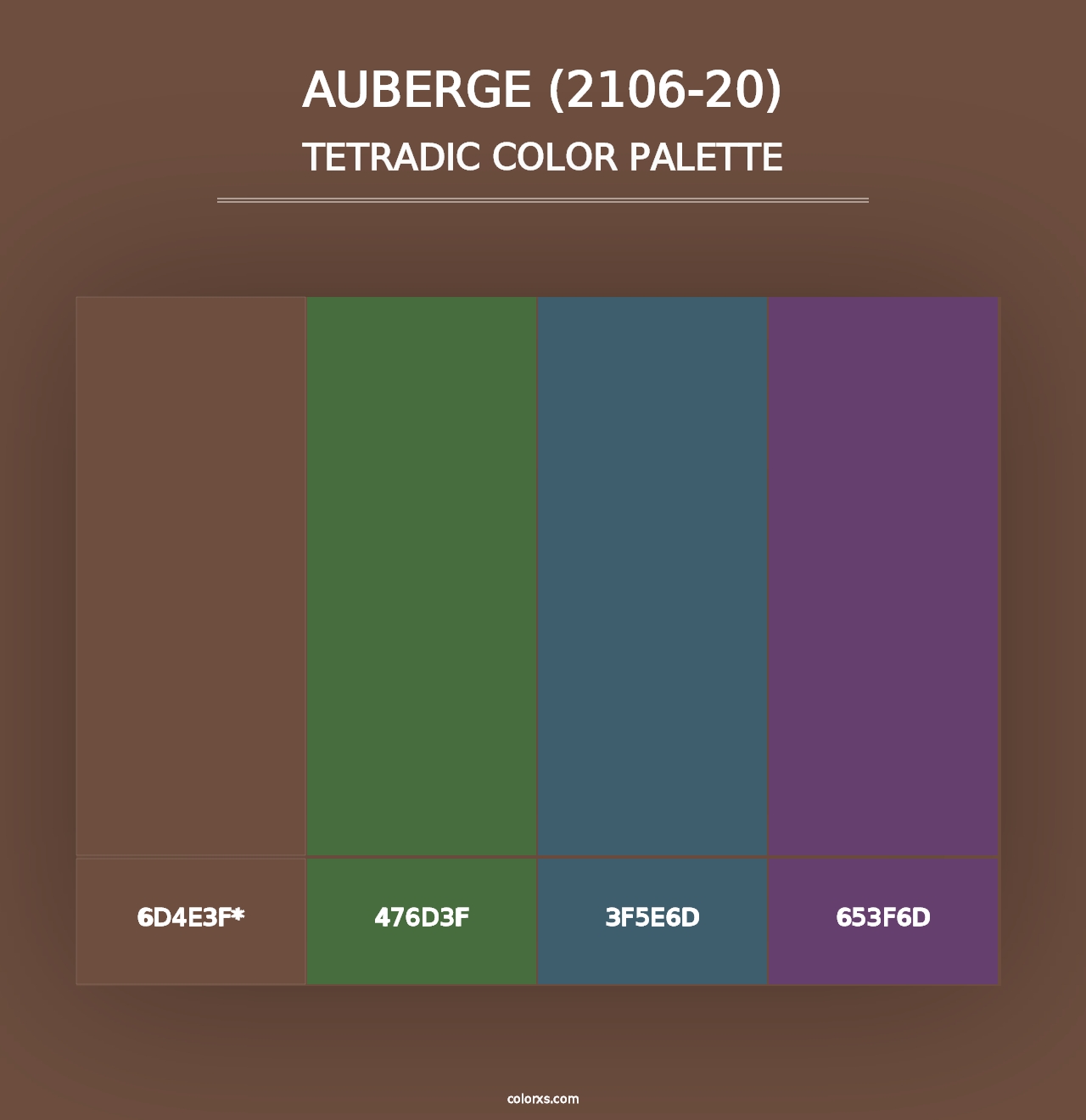 Auberge (2106-20) - Tetradic Color Palette