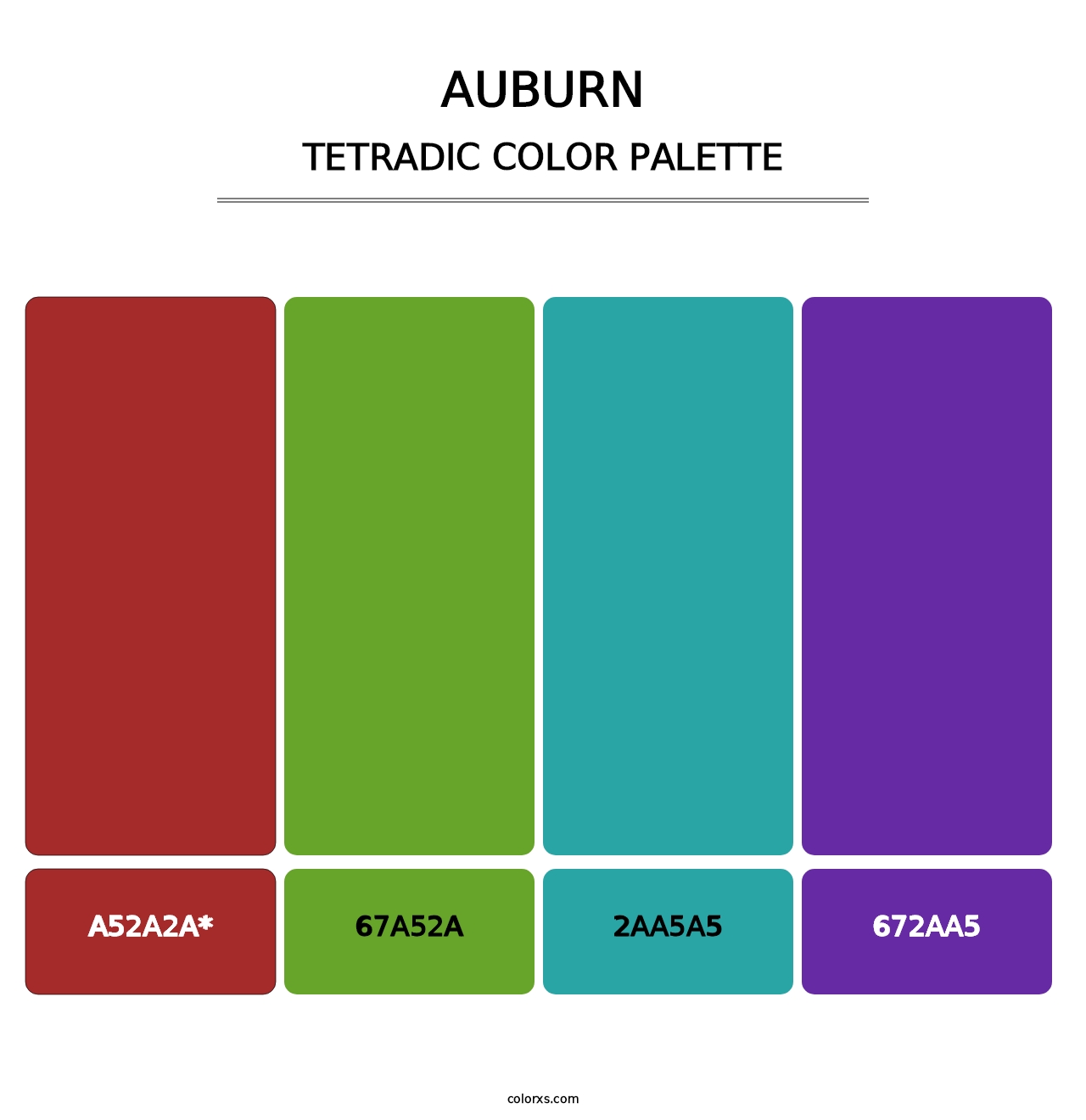 Auburn - Tetradic Color Palette