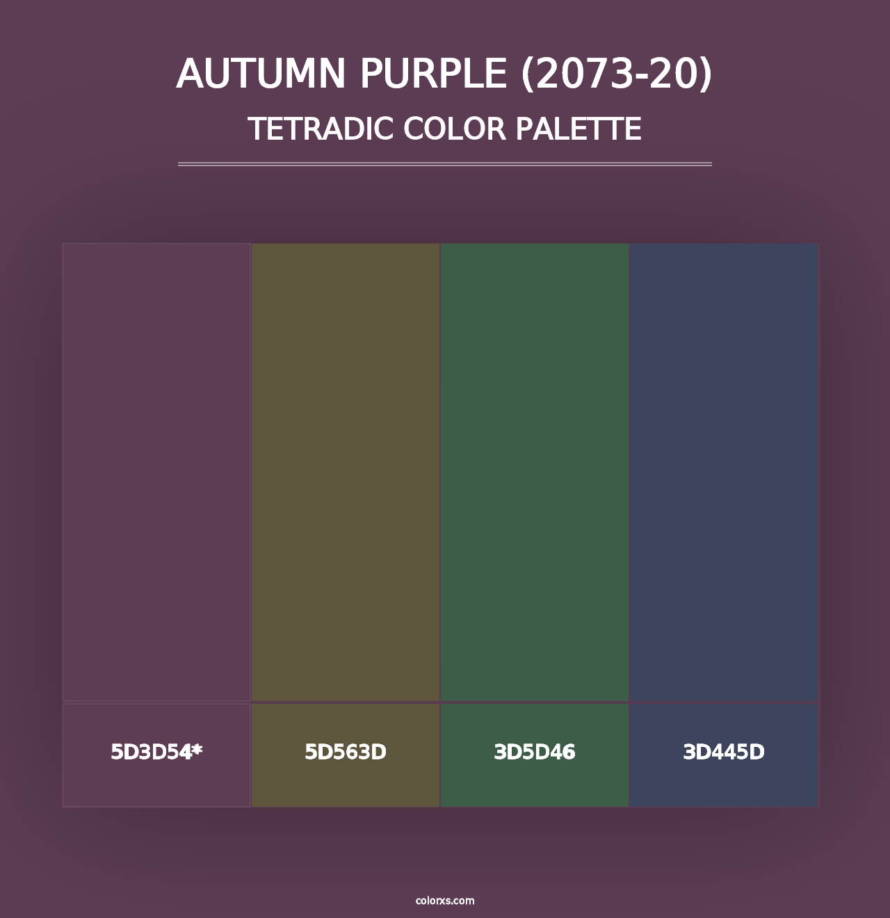 Autumn Purple (2073-20) - Tetradic Color Palette