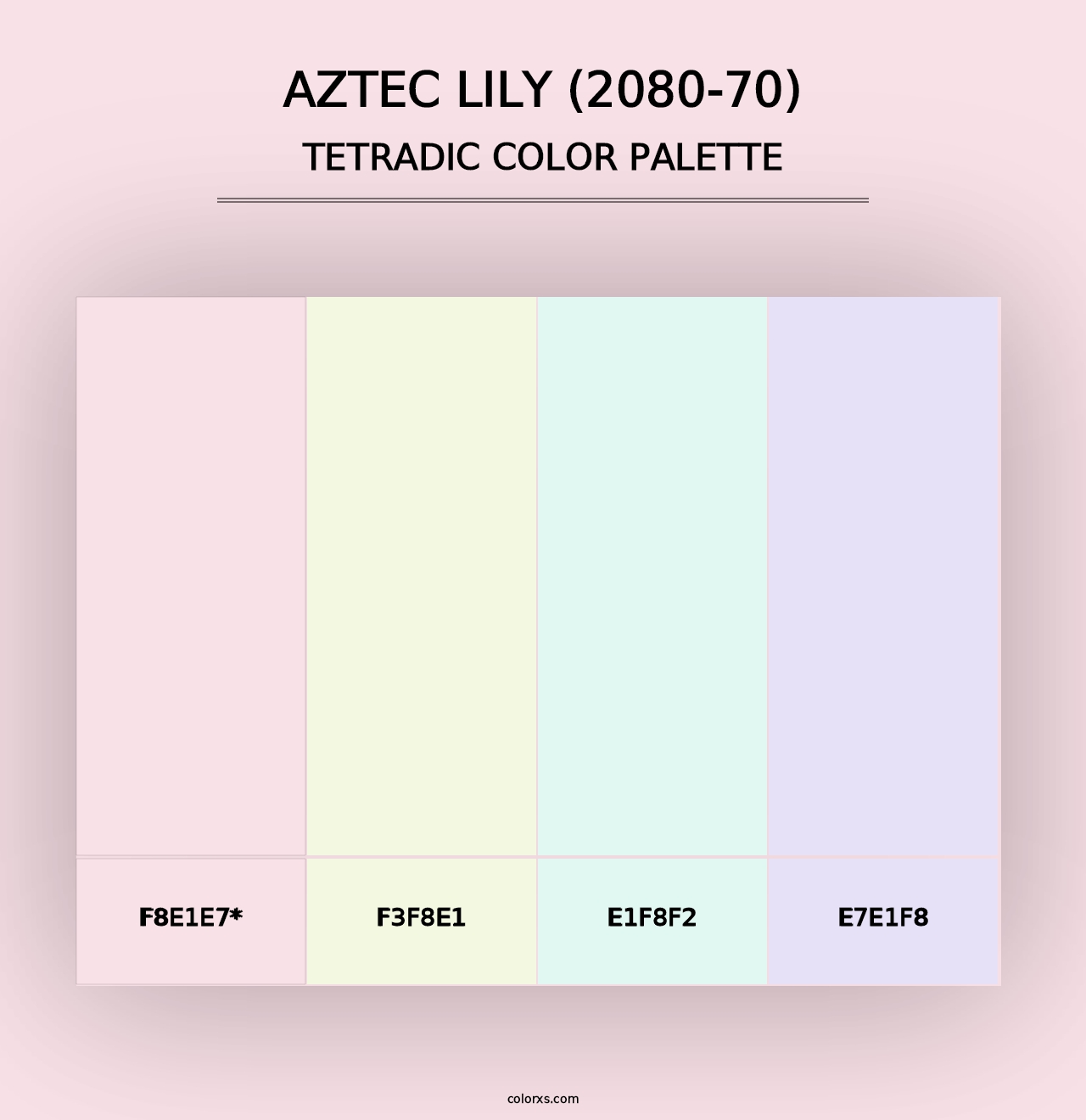 Aztec Lily (2080-70) - Tetradic Color Palette