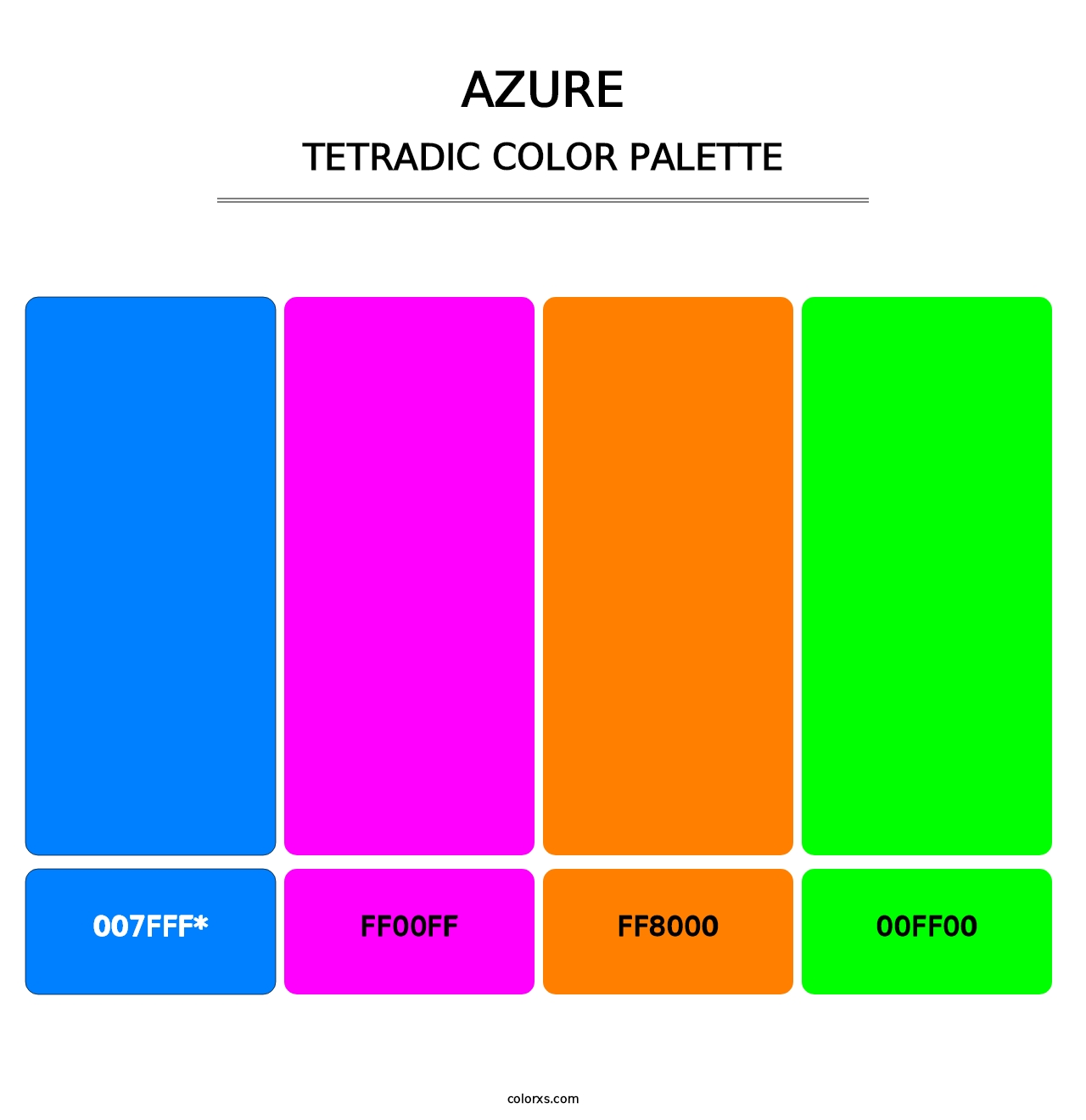 Azure - Tetradic Color Palette