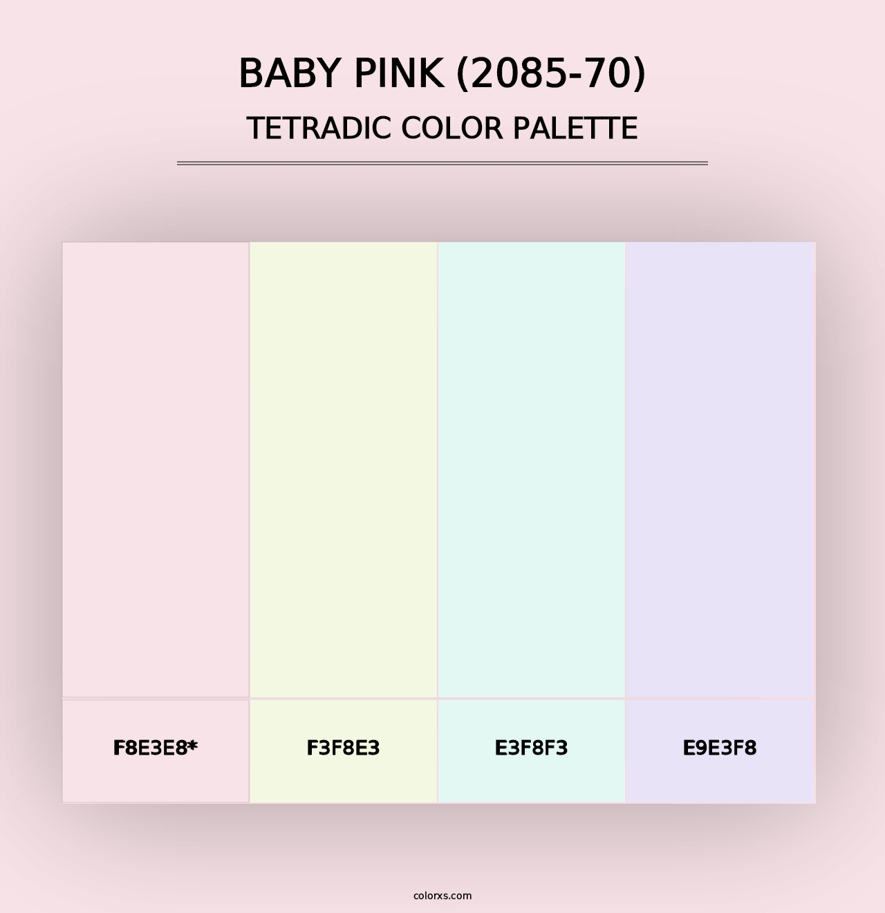 Baby Pink (2085-70) - Tetradic Color Palette