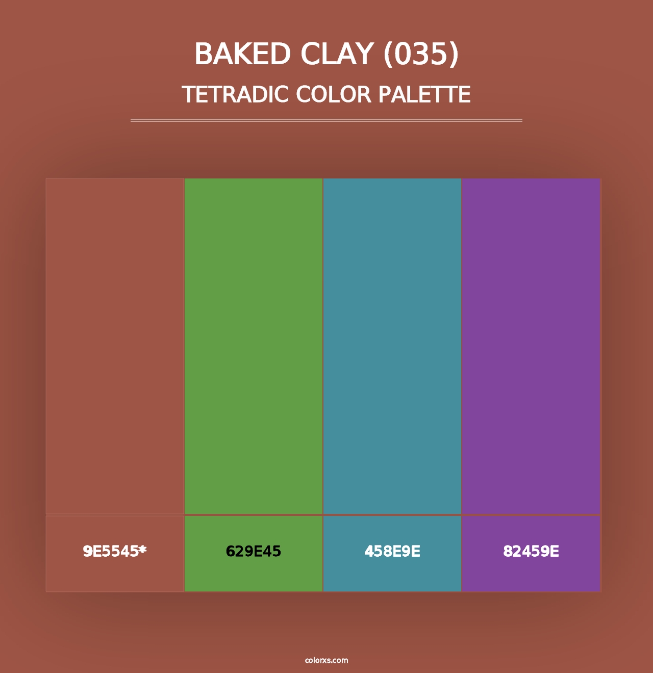 Baked Clay (035) - Tetradic Color Palette