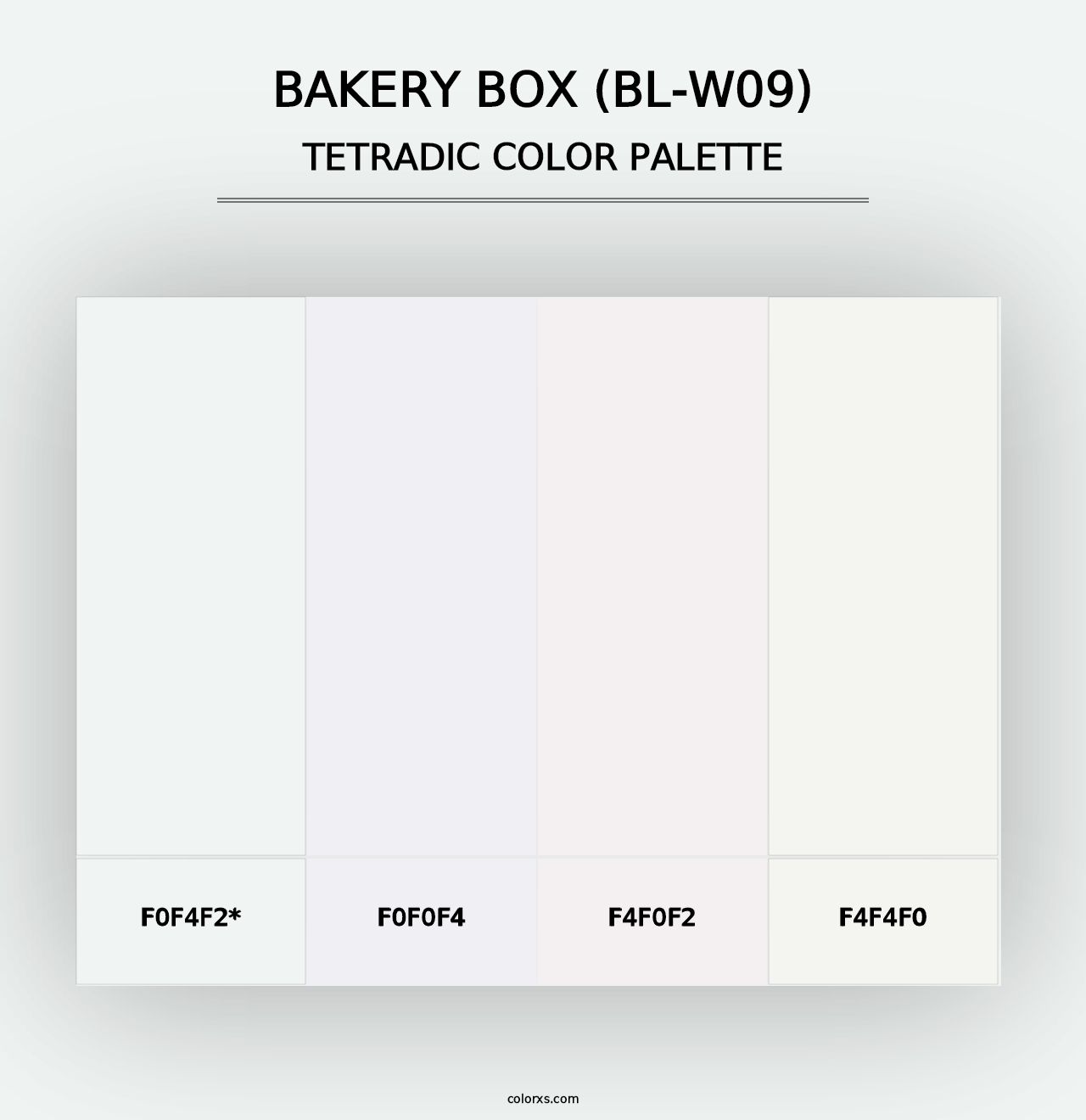 Bakery Box (BL-W09) - Tetradic Color Palette