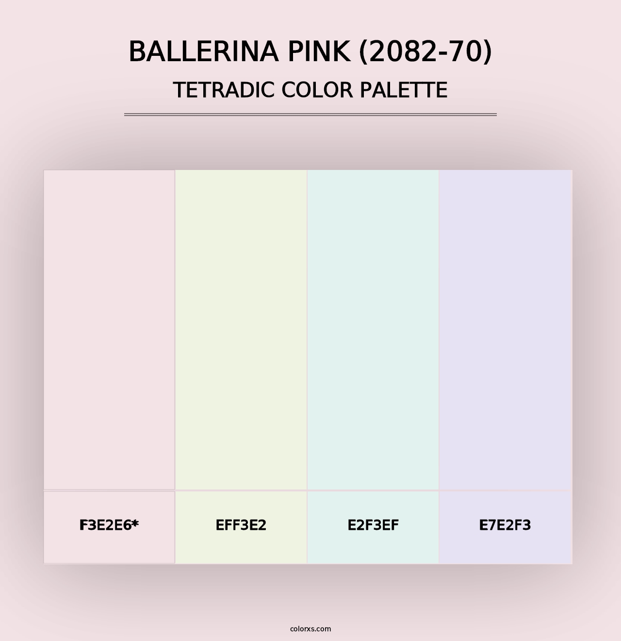 Ballerina Pink (2082-70) - Tetradic Color Palette