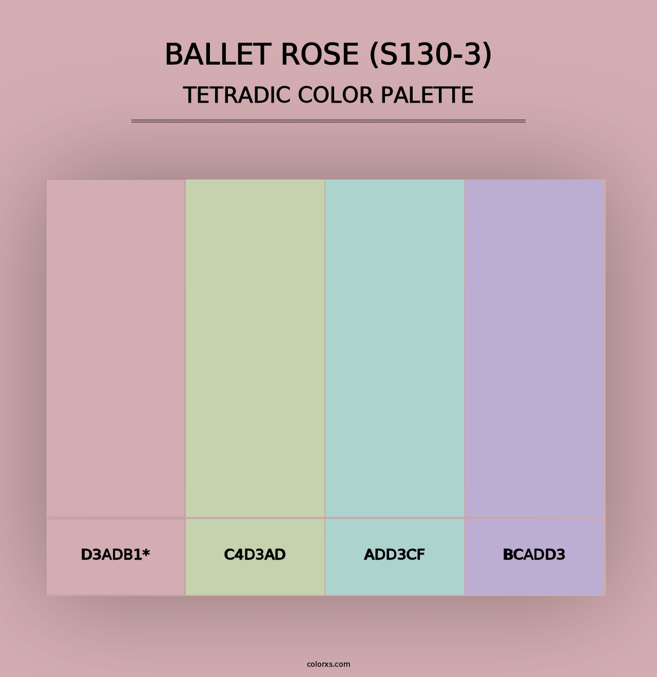 Ballet Rose (S130-3) - Tetradic Color Palette