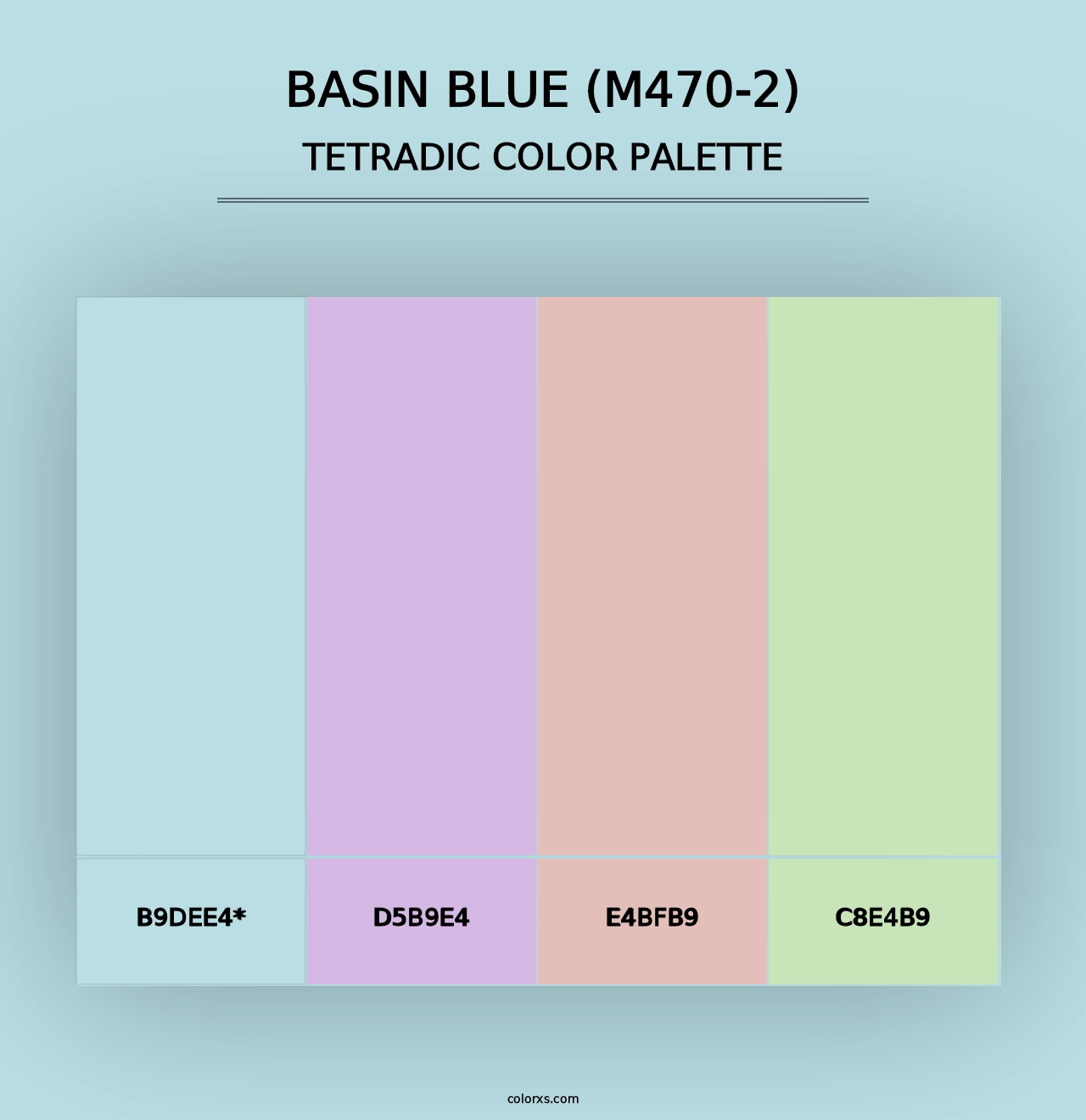 Basin Blue (M470-2) - Tetradic Color Palette