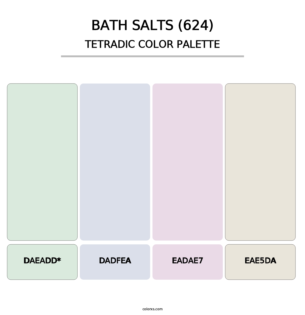 Bath Salts (624) - Tetradic Color Palette