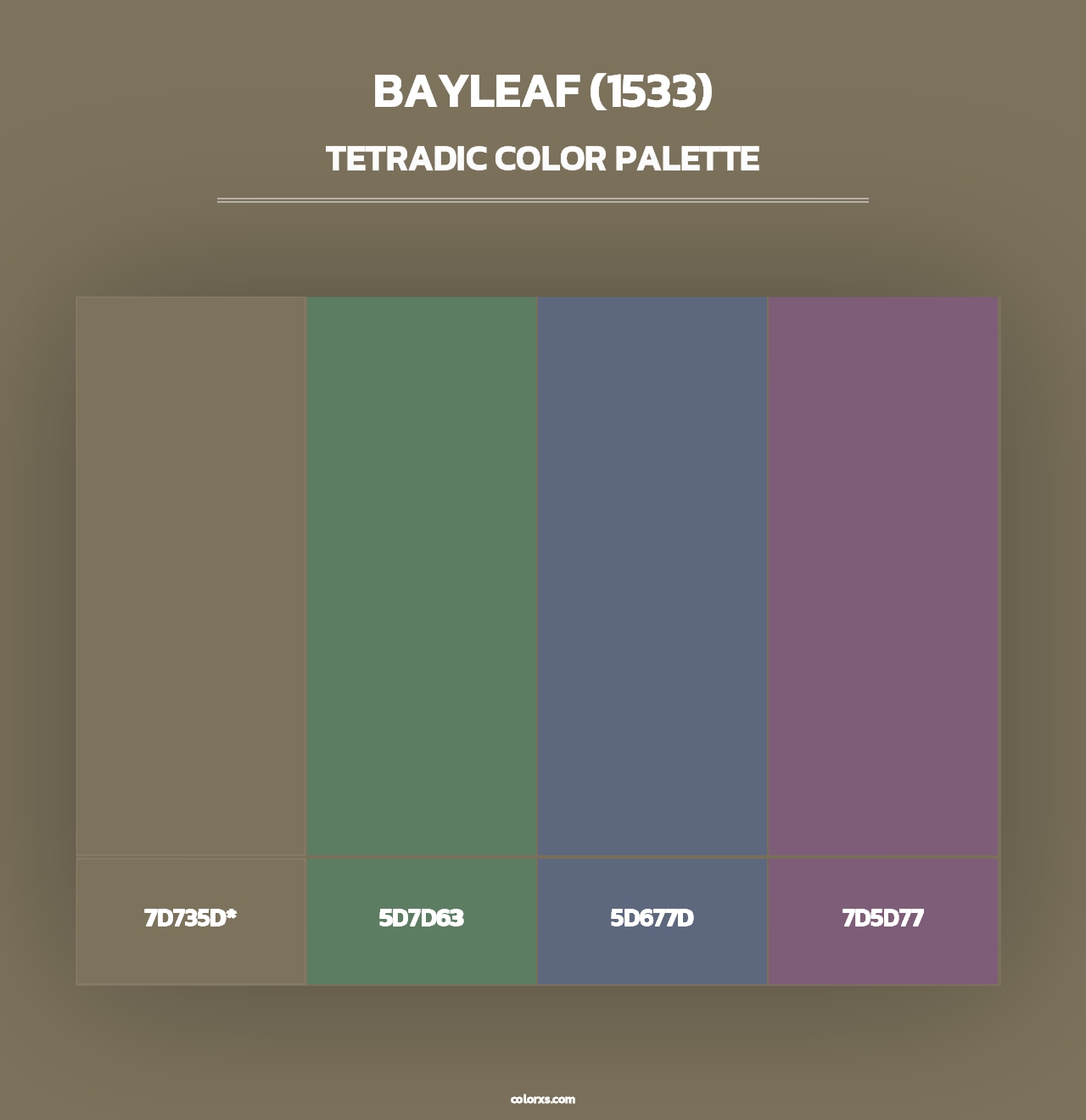 Bayleaf (1533) - Tetradic Color Palette