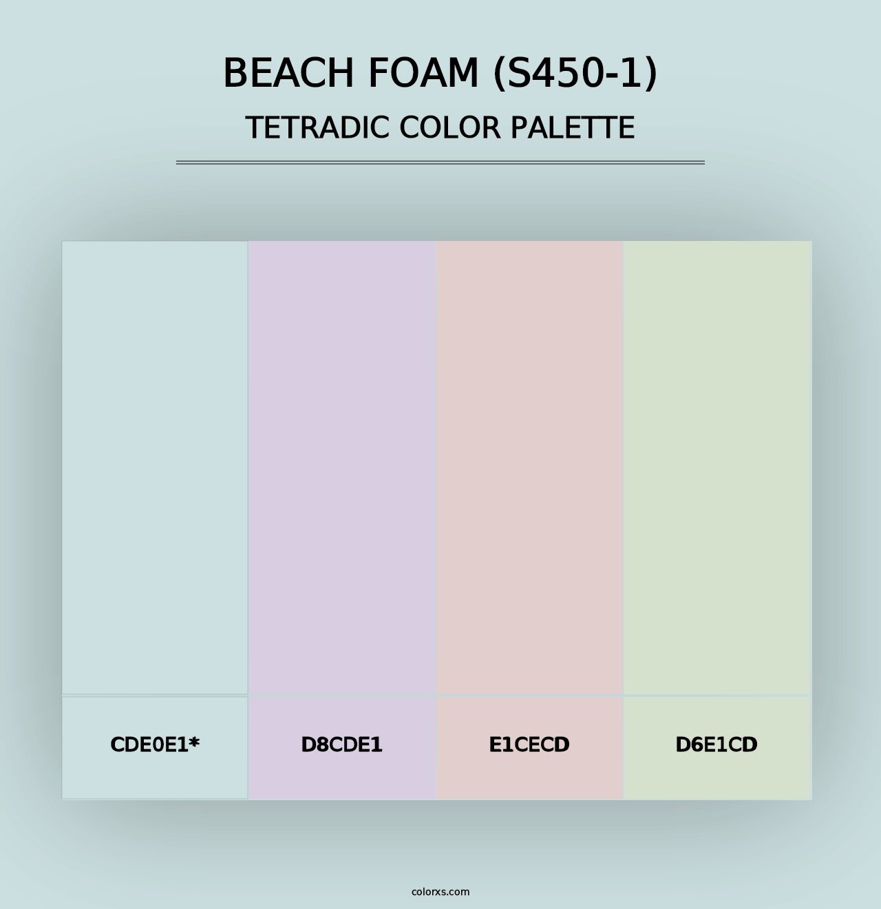 Beach Foam (S450-1) - Tetradic Color Palette