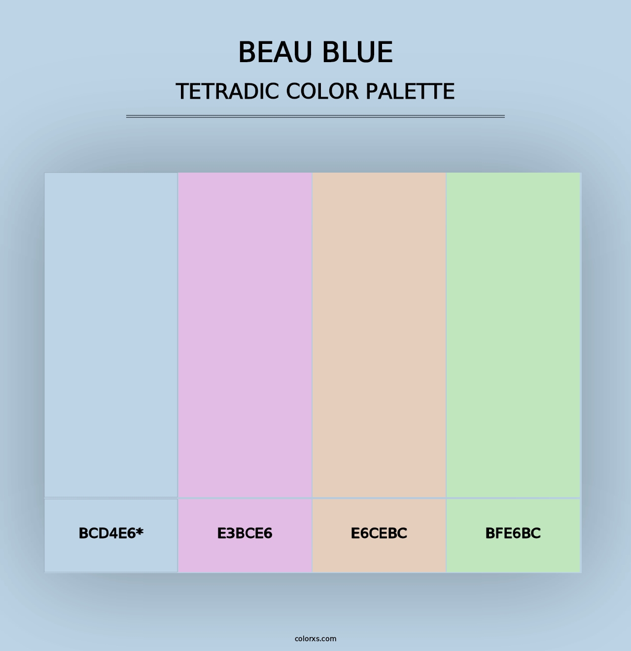 Beau Blue - Tetradic Color Palette