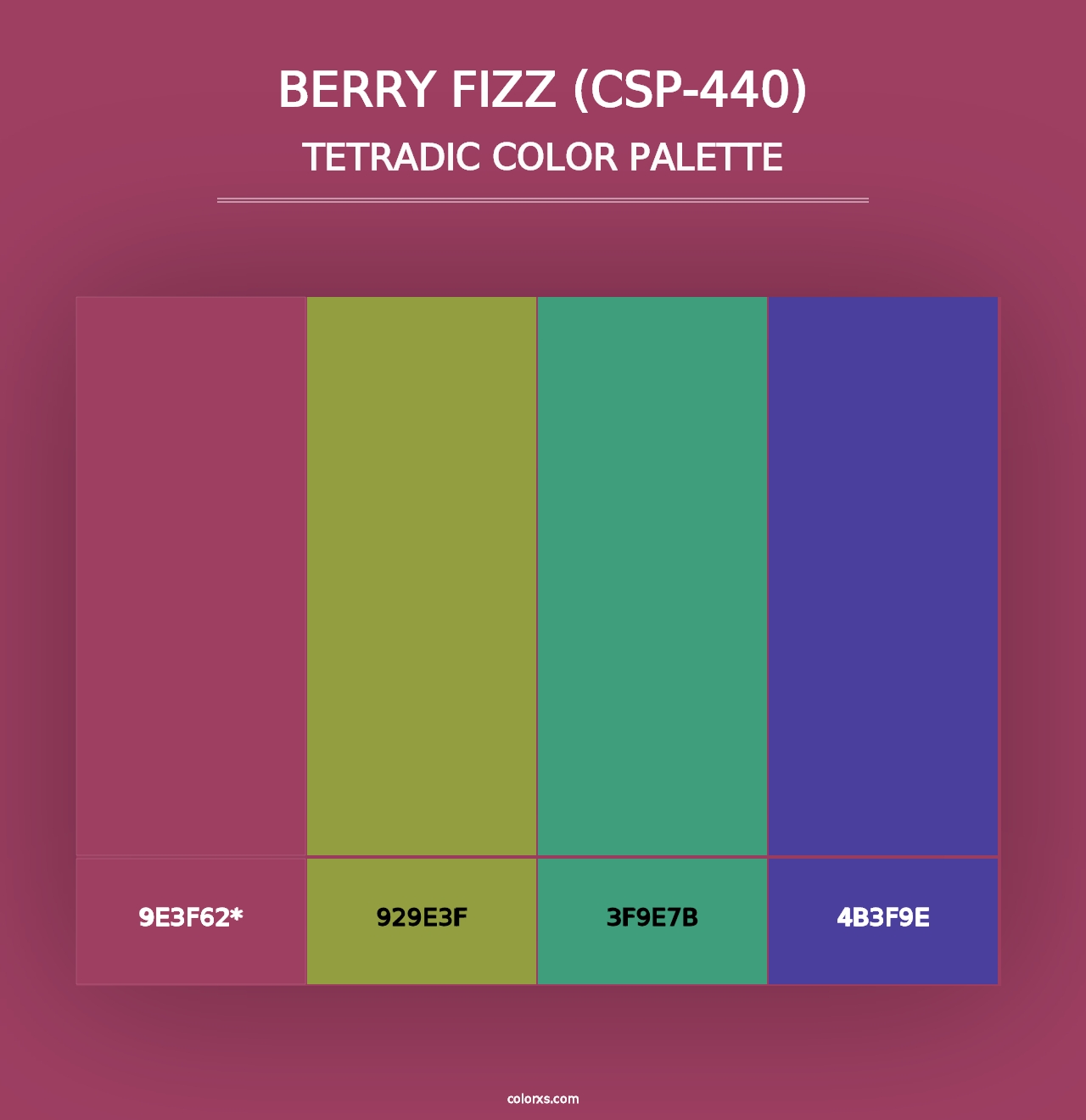 Berry Fizz (CSP-440) - Tetradic Color Palette