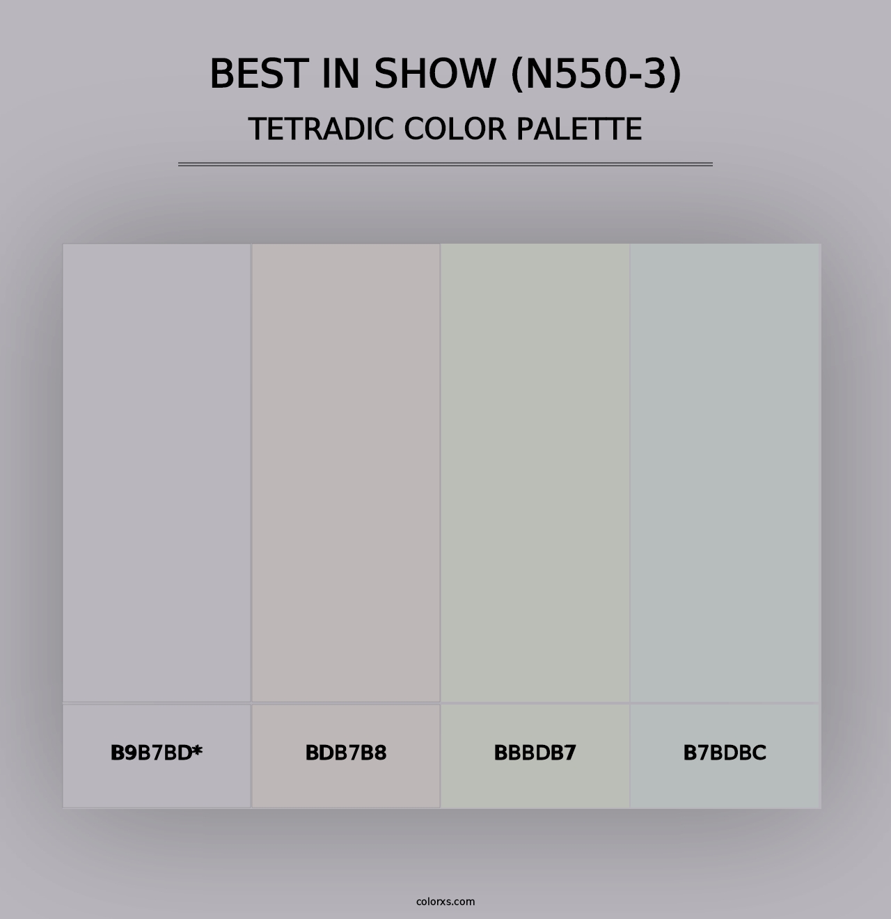 Best In Show (N550-3) - Tetradic Color Palette