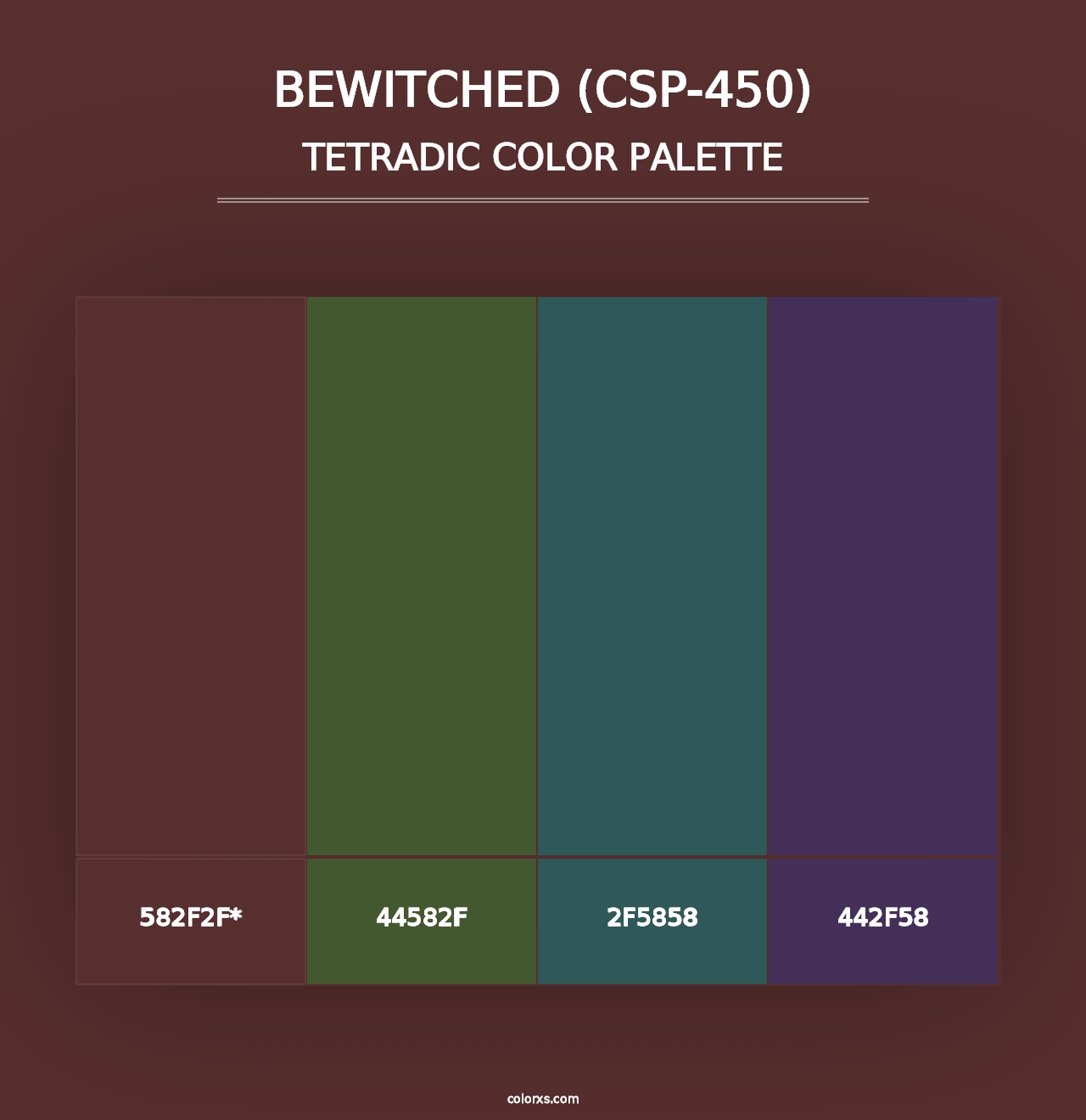 Bewitched (CSP-450) - Tetradic Color Palette