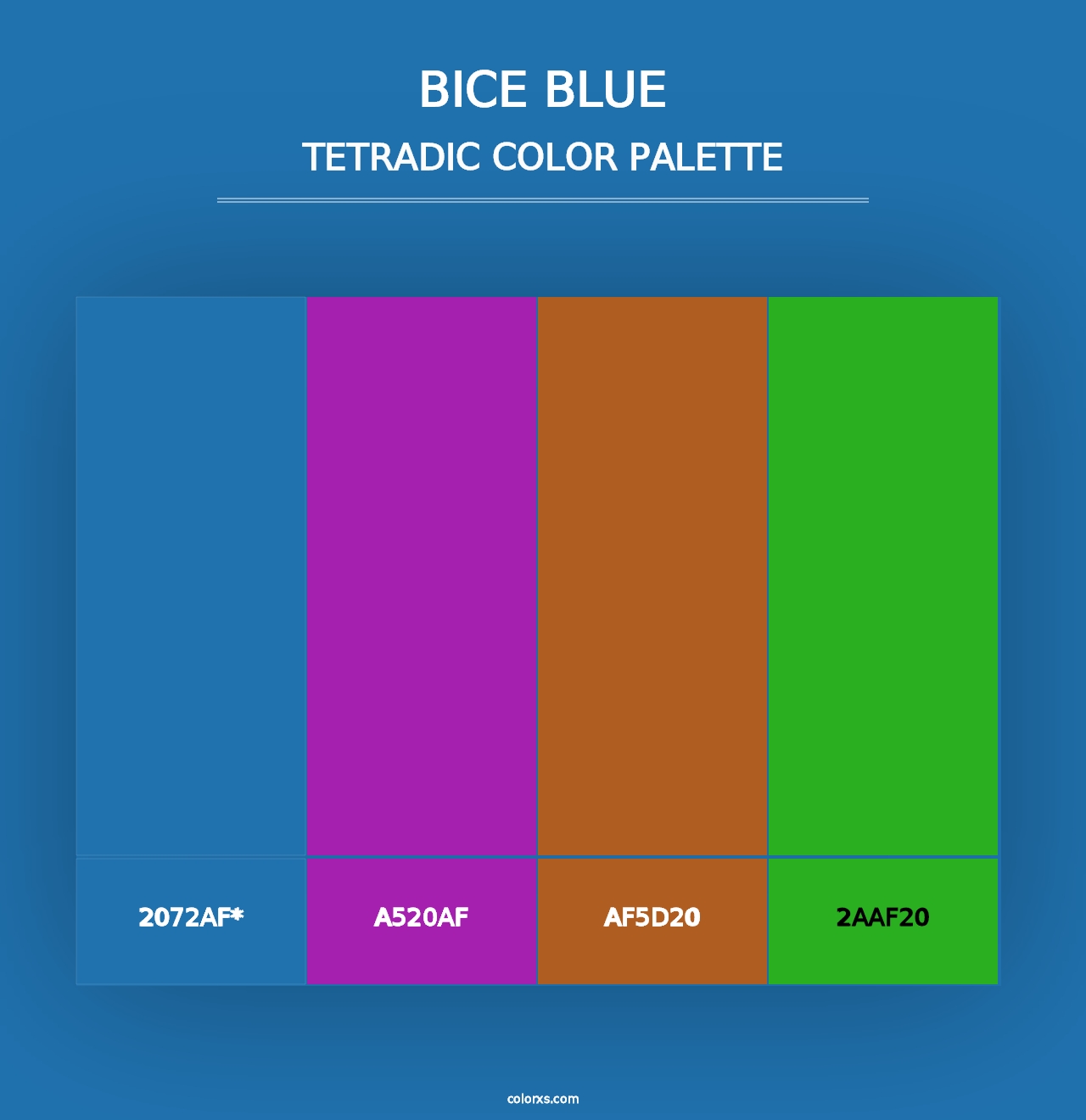 Bice Blue - Tetradic Color Palette