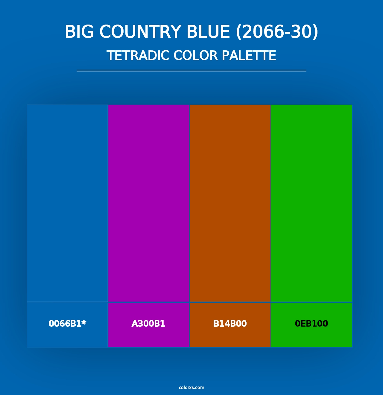 Big Country Blue (2066-30) - Tetradic Color Palette