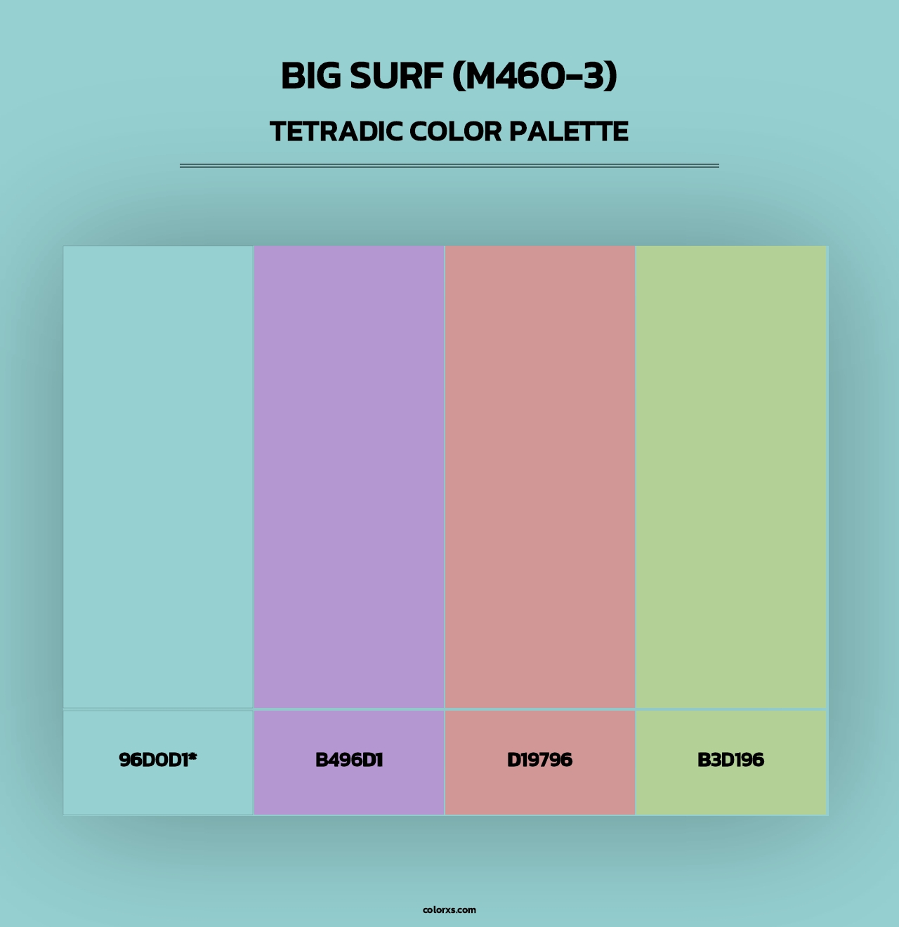 Big Surf (M460-3) - Tetradic Color Palette