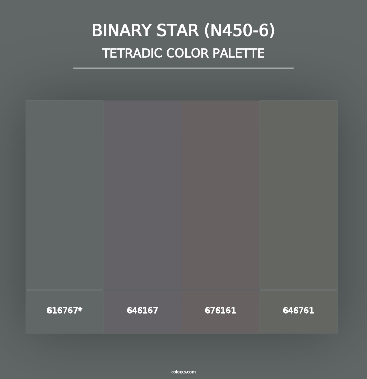 Binary Star (N450-6) - Tetradic Color Palette