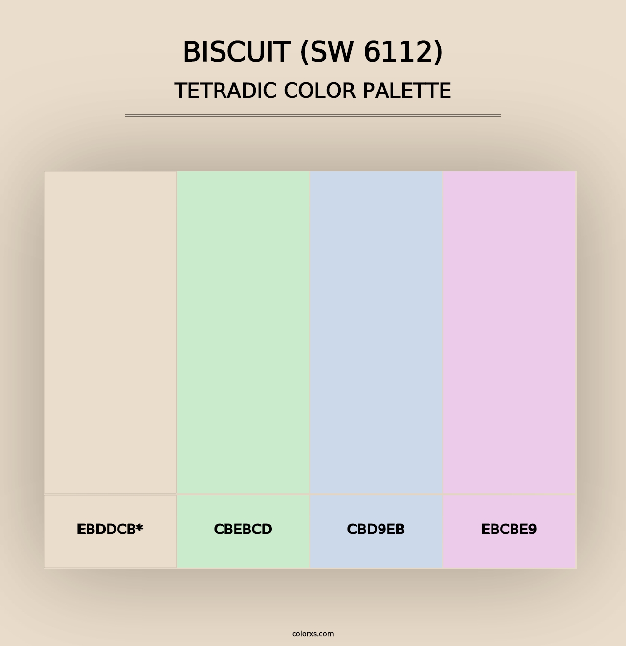 Biscuit (SW 6112) - Tetradic Color Palette