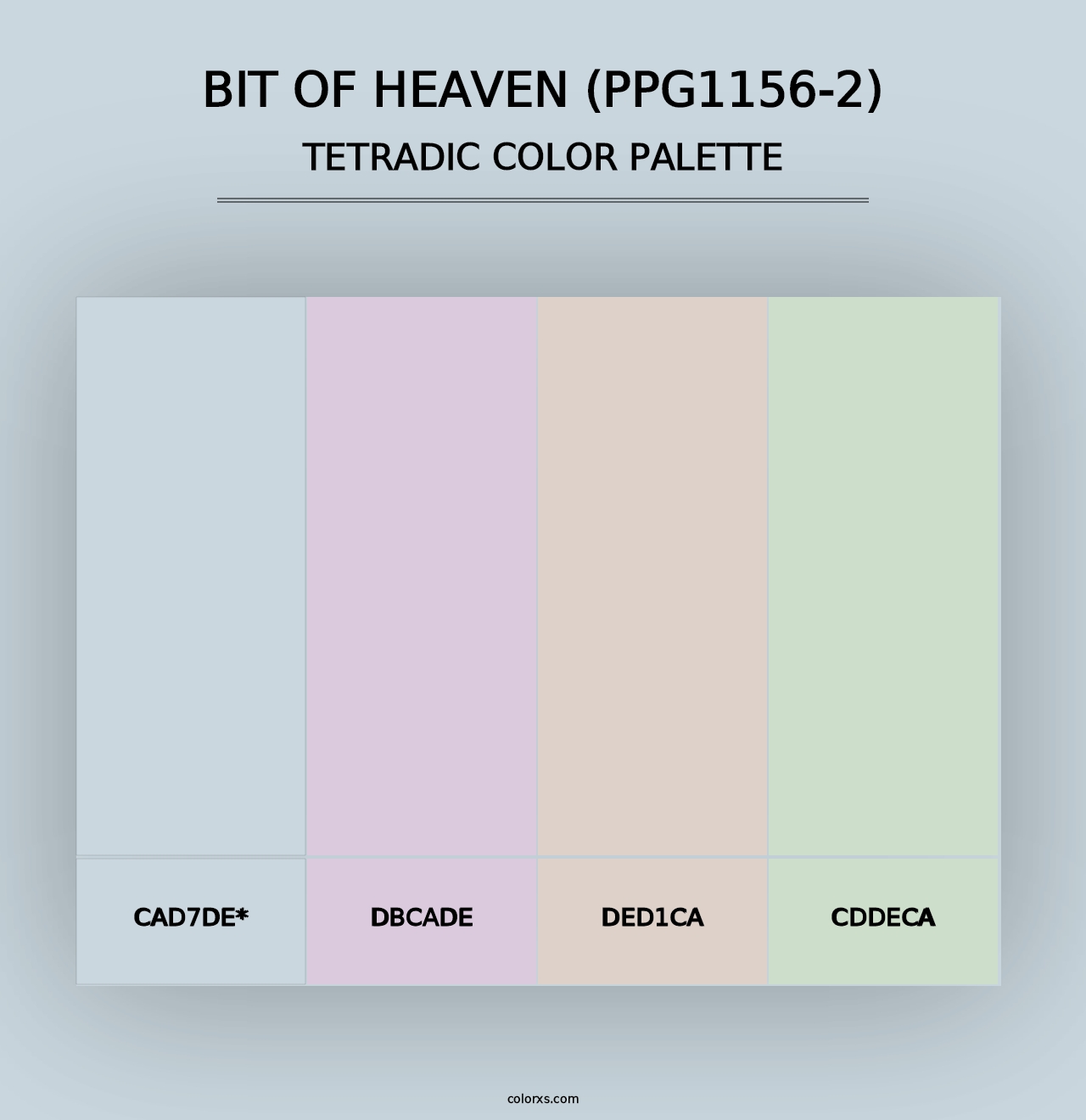 Bit Of Heaven (PPG1156-2) - Tetradic Color Palette