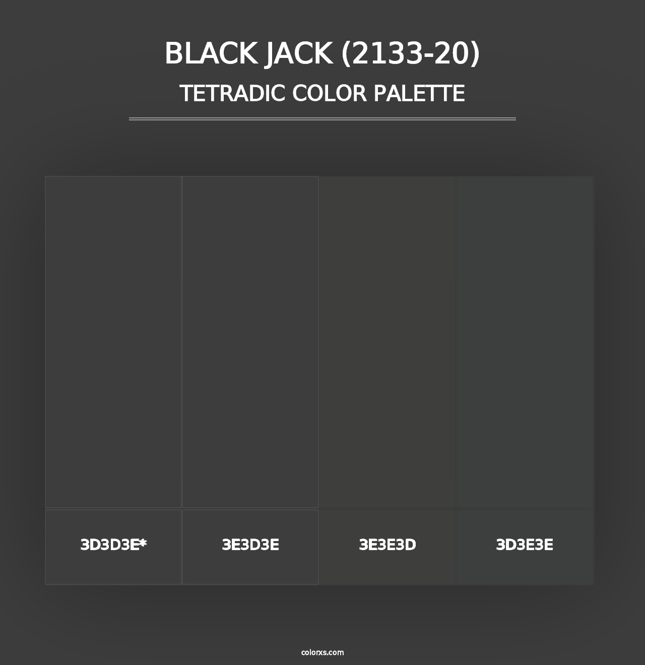 Black Jack (2133-20) - Tetradic Color Palette