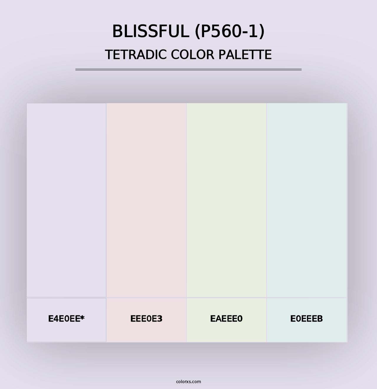 Blissful (P560-1) - Tetradic Color Palette