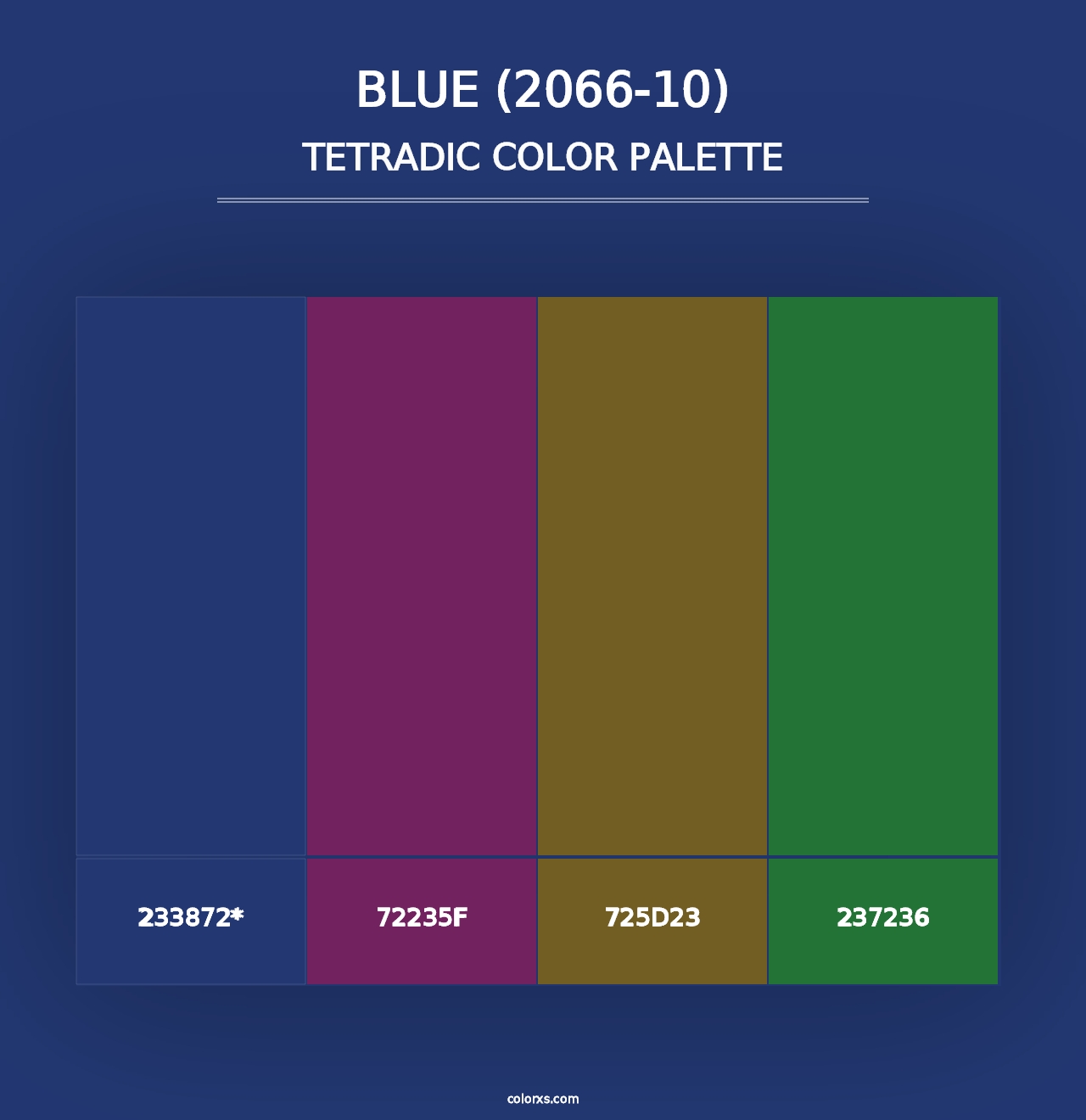 Blue (2066-10) - Tetradic Color Palette