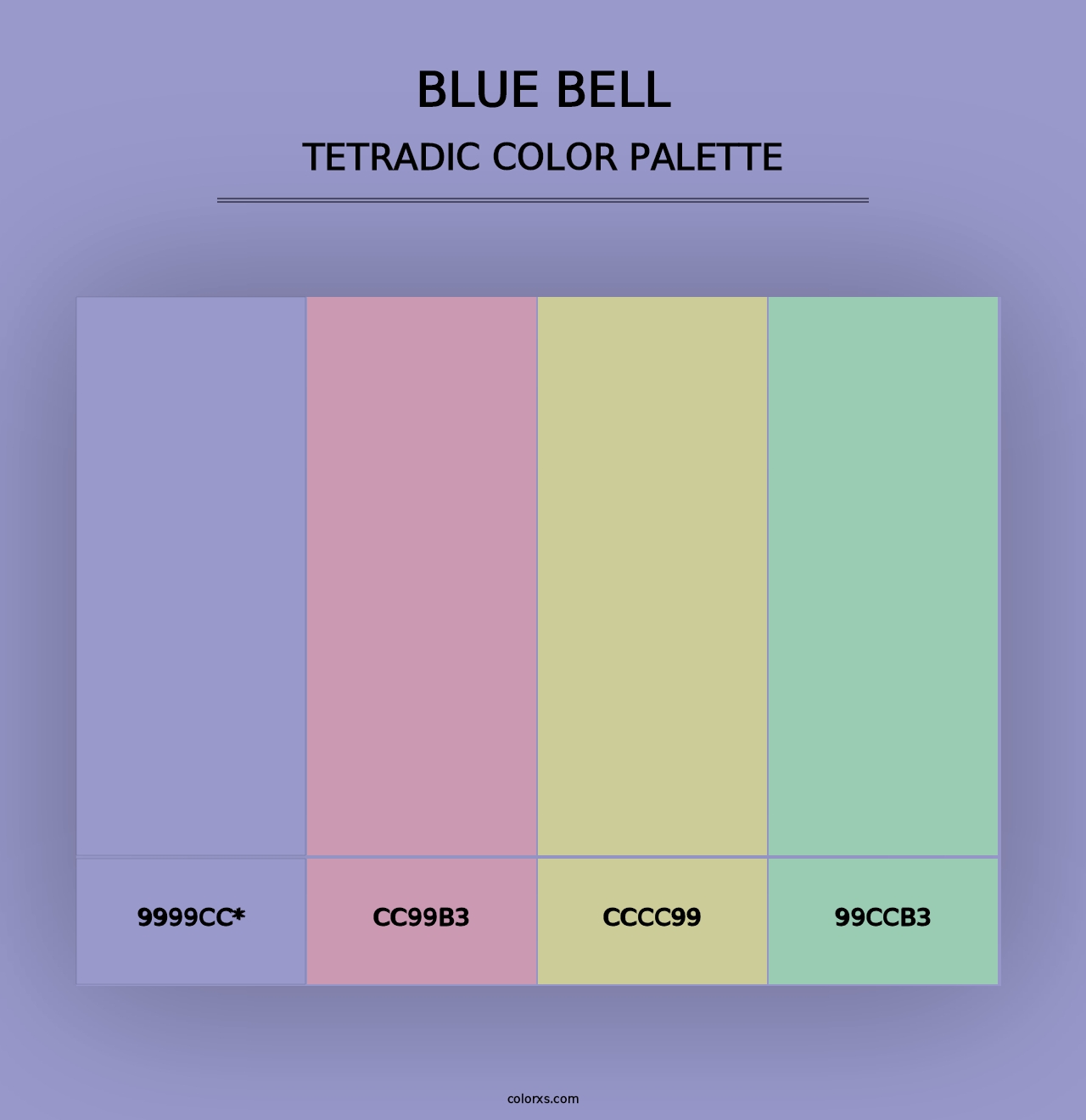 Blue Bell - Tetradic Color Palette