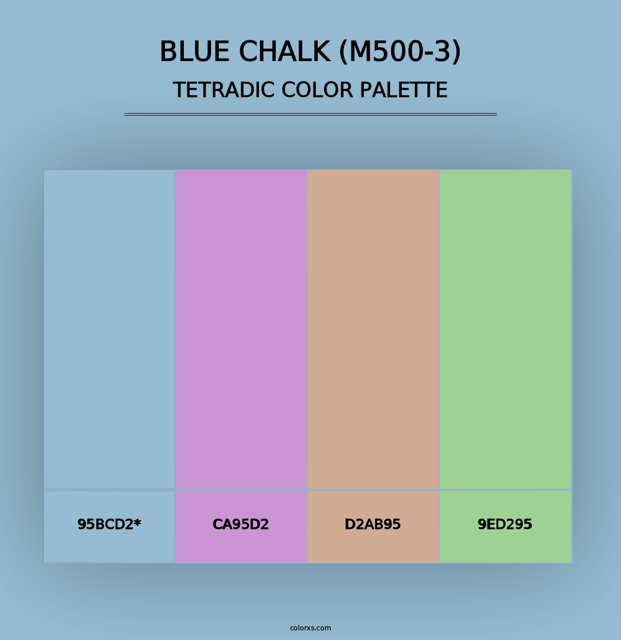 Blue Chalk (M500-3) - Tetradic Color Palette