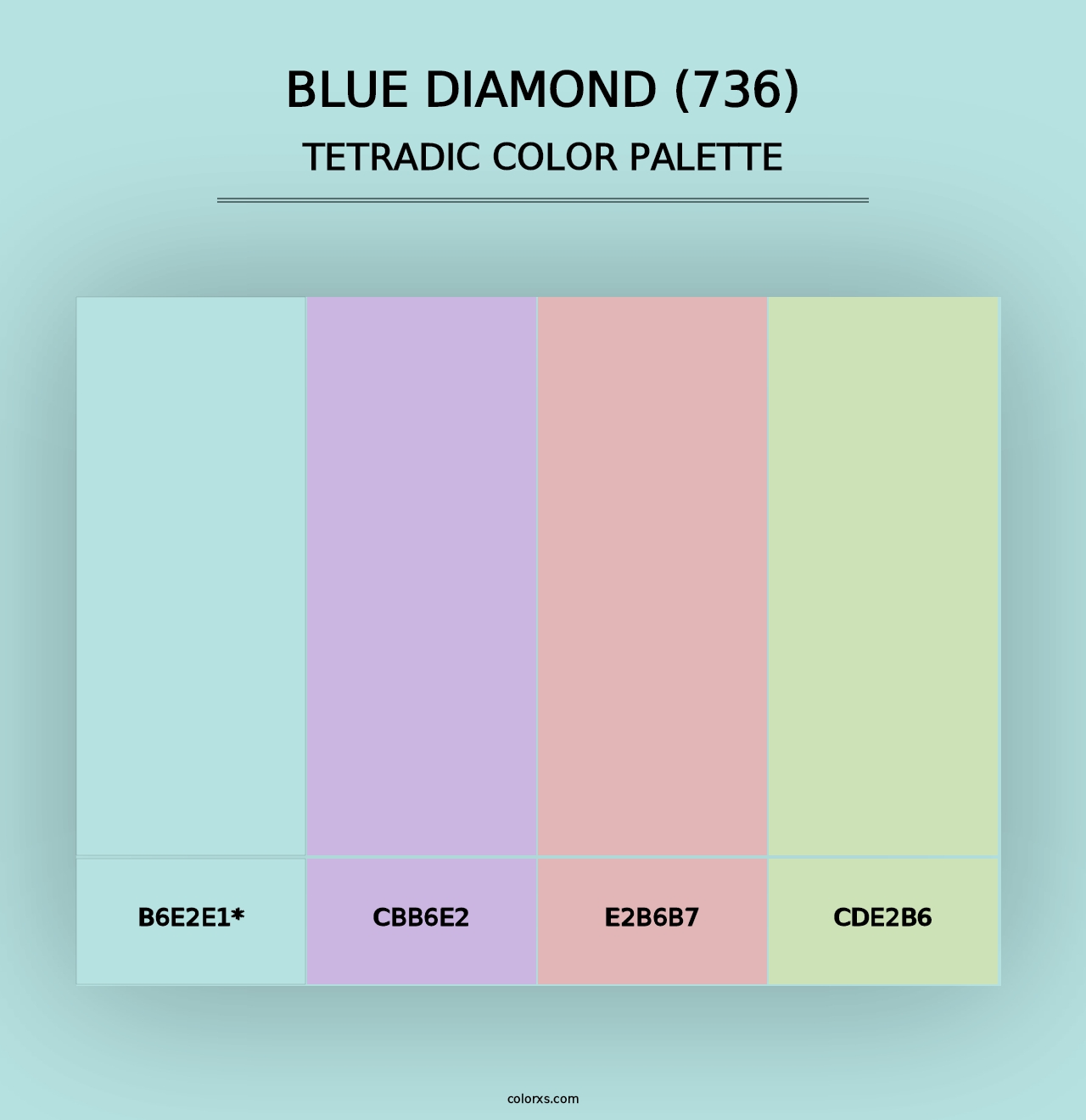 Blue Diamond (736) - Tetradic Color Palette