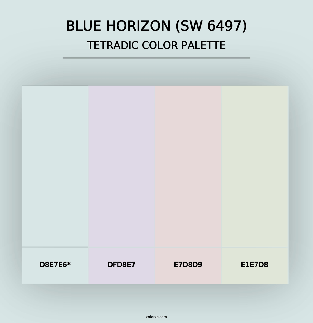 Blue Horizon (SW 6497) - Tetradic Color Palette