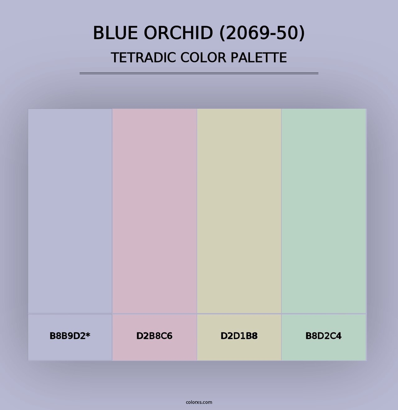 Blue Orchid (2069-50) - Tetradic Color Palette