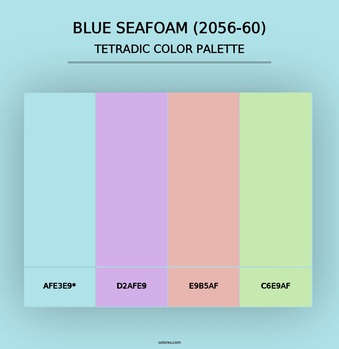 Blue Seafoam (2056-60) - Tetradic Color Palette