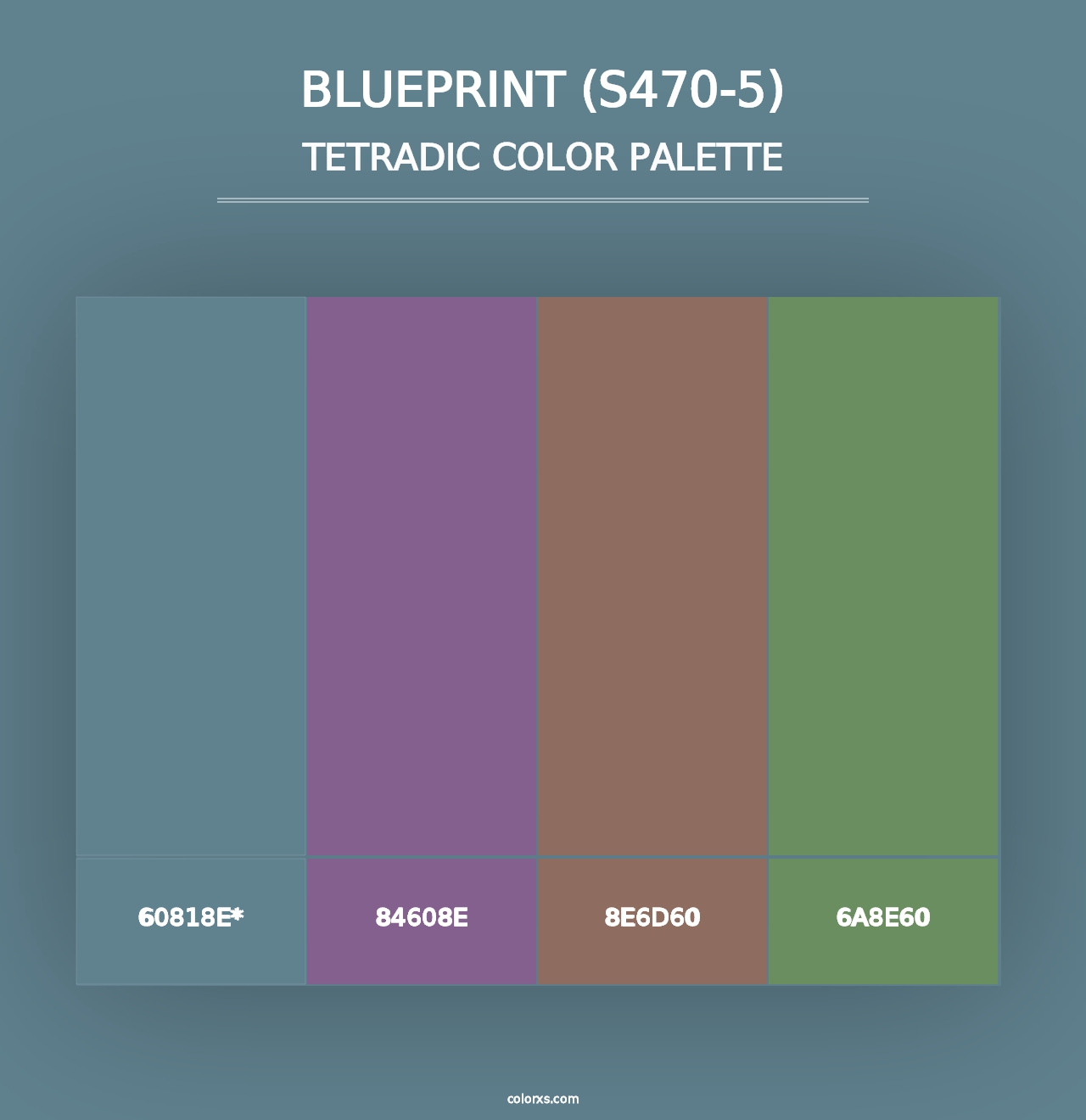 Blueprint (S470-5) - Tetradic Color Palette