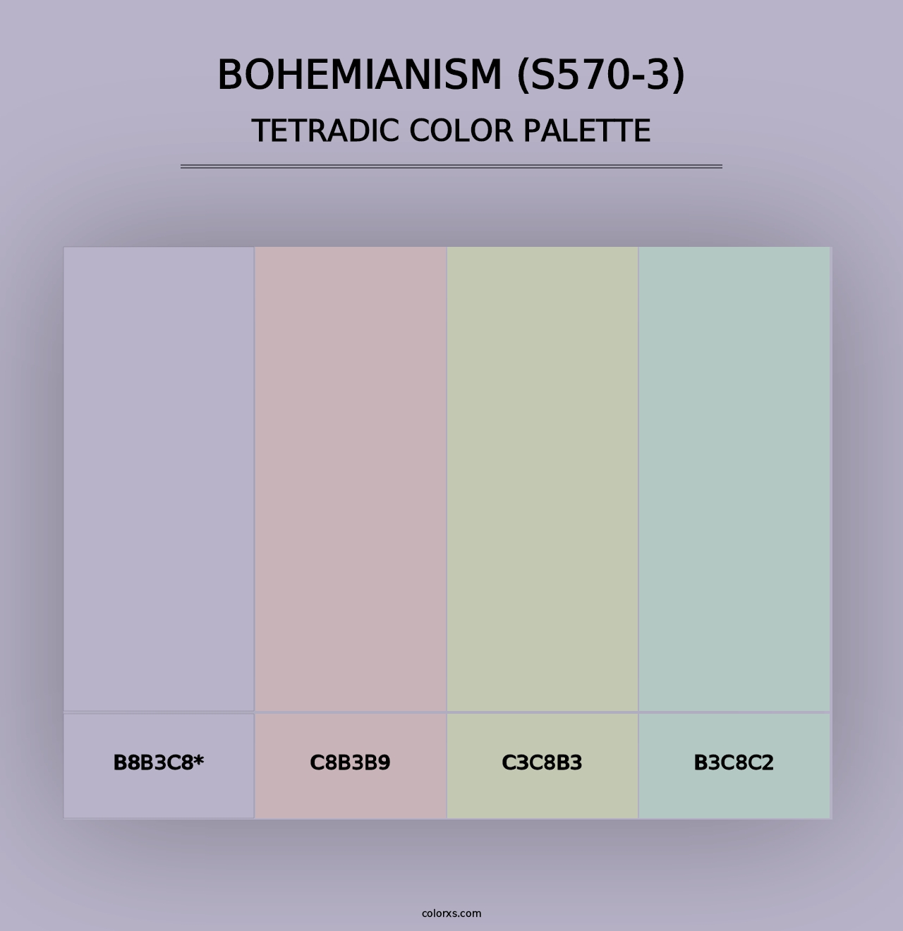 Bohemianism (S570-3) - Tetradic Color Palette