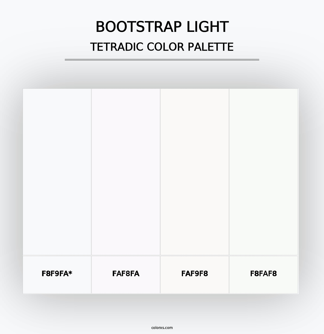 Bootstrap Light - Tetradic Color Palette