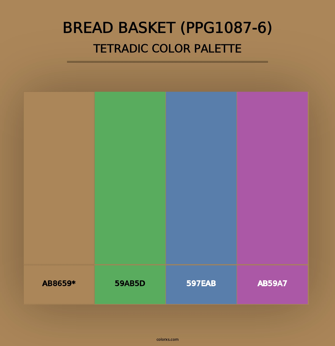 Bread Basket (PPG1087-6) - Tetradic Color Palette