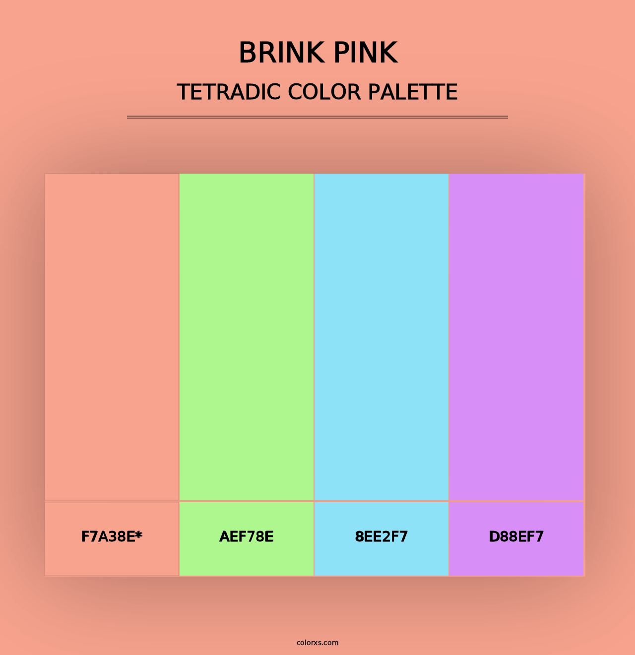 Brink Pink - Tetradic Color Palette