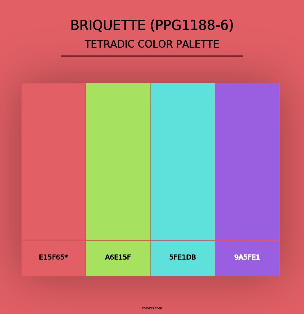 Briquette (PPG1188-6) - Tetradic Color Palette