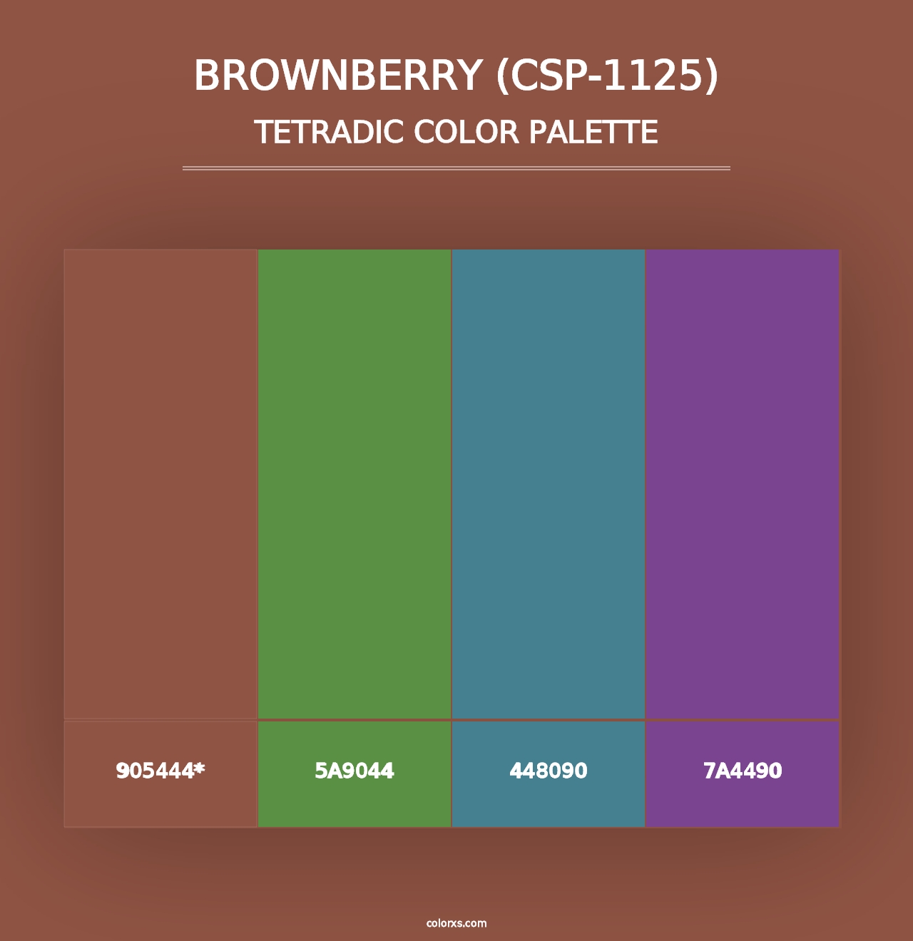 Brownberry (CSP-1125) - Tetradic Color Palette