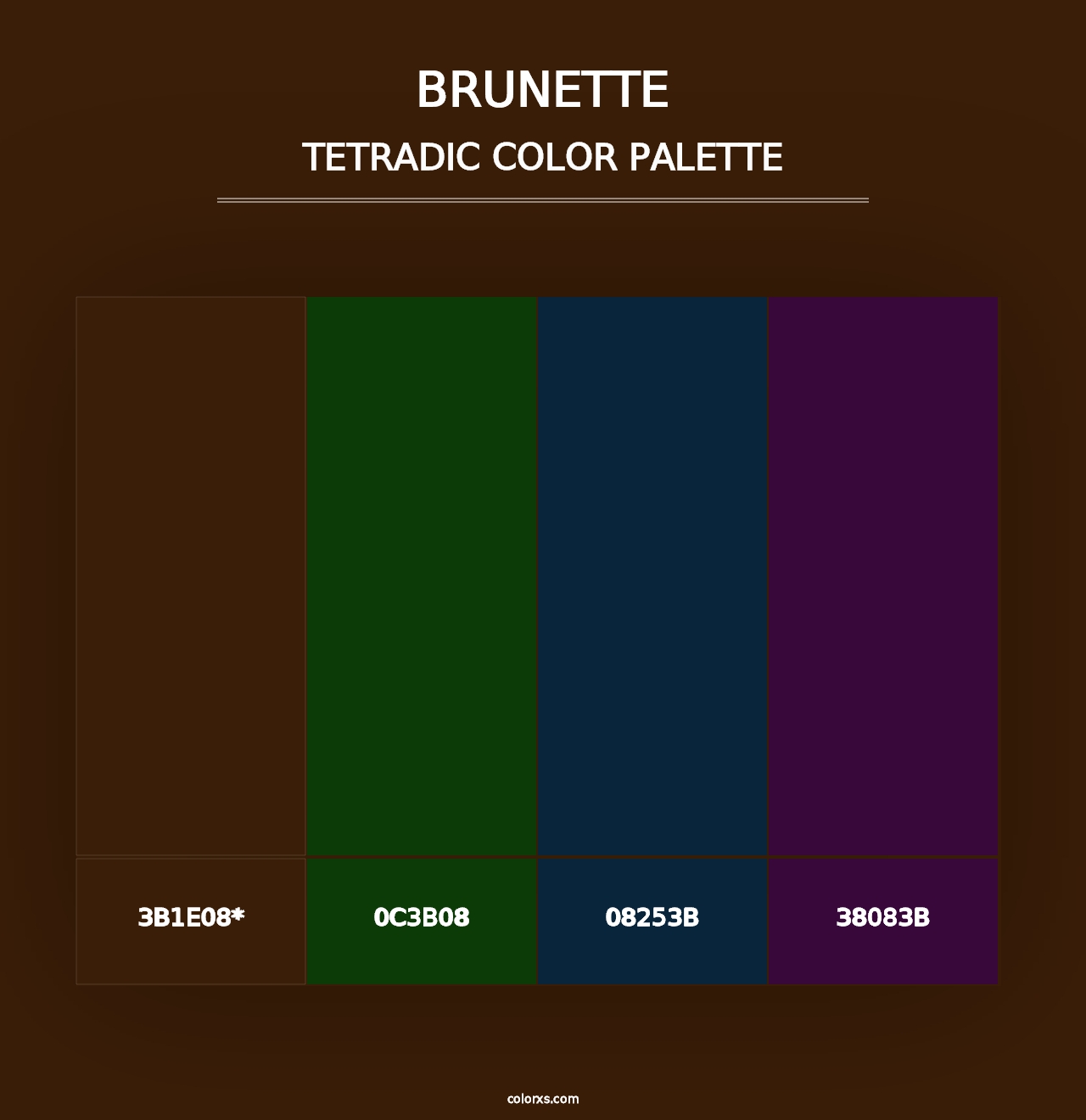 Brunette - Tetradic Color Palette