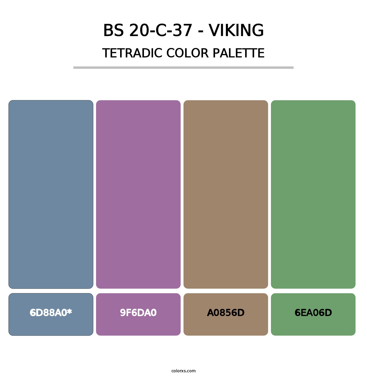 BS 20-C-37 - Viking - Tetradic Color Palette