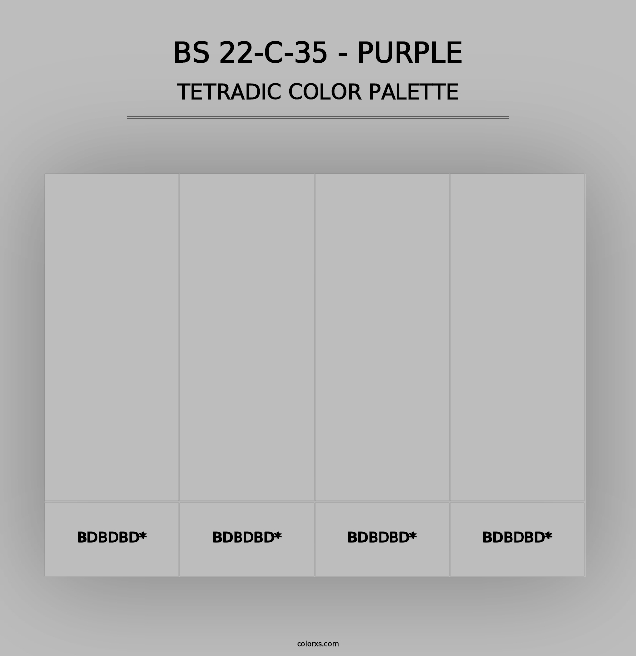 BS 22-C-35 - Purple - Tetradic Color Palette