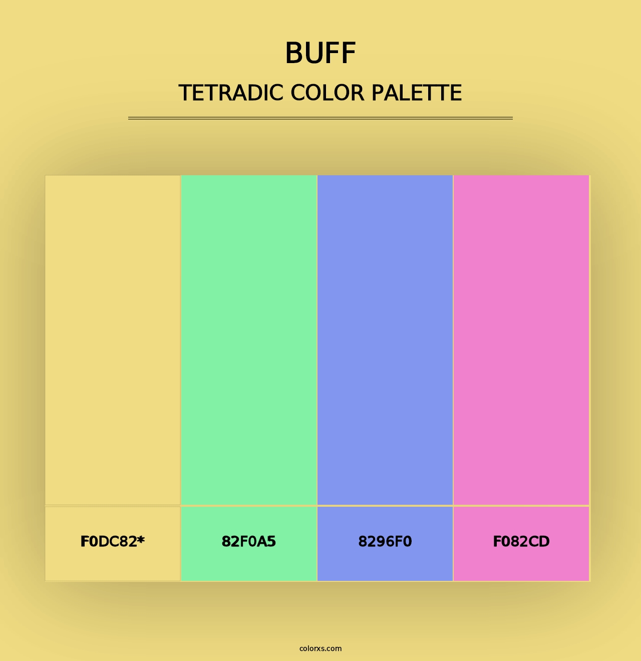 Buff - Tetradic Color Palette