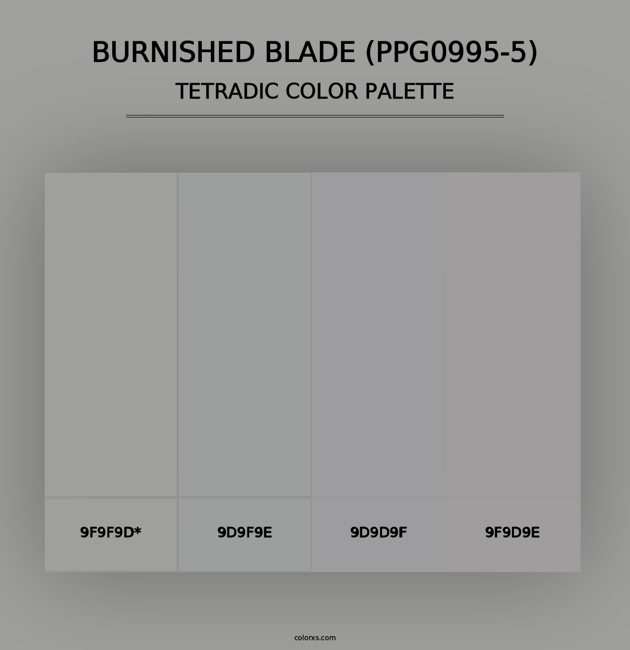 Burnished Blade (PPG0995-5) - Tetradic Color Palette