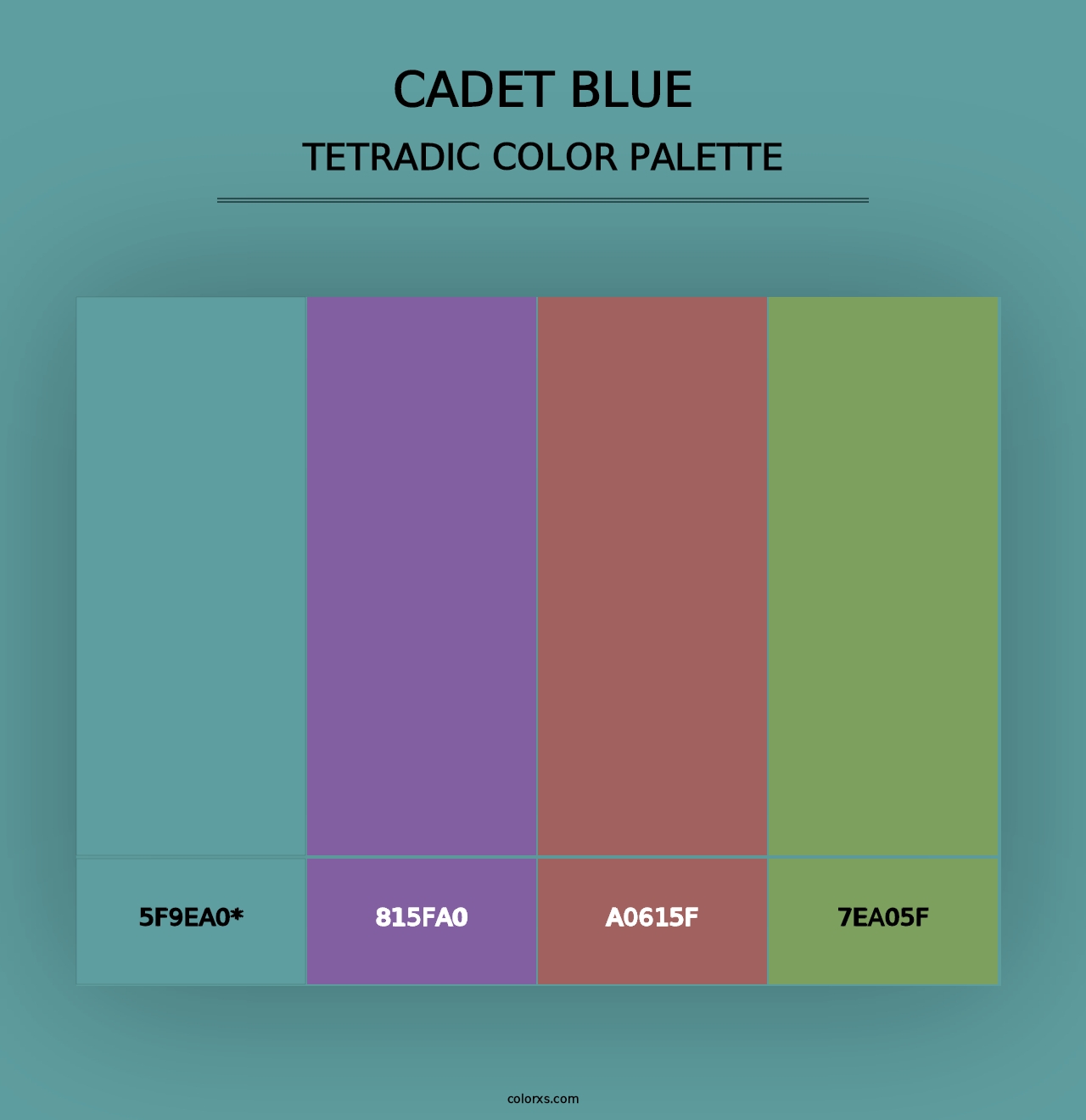 Cadet Blue - Tetradic Color Palette