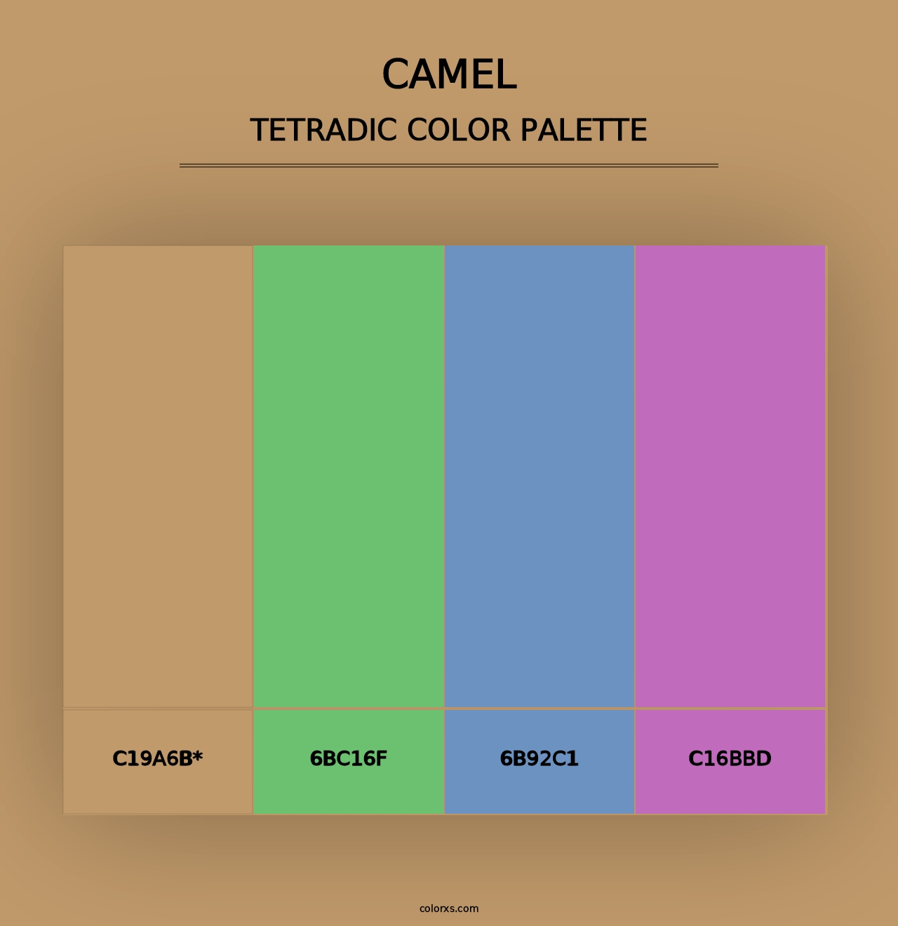 Camel - Tetradic Color Palette